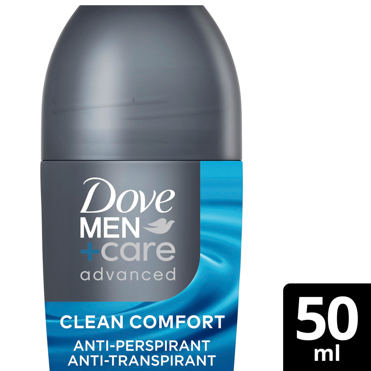 Dove Men+Care Advanced Clean Comfort Men's Antiperspirant Deodorant Roll-On - 72 Hour Protection, 50 ml