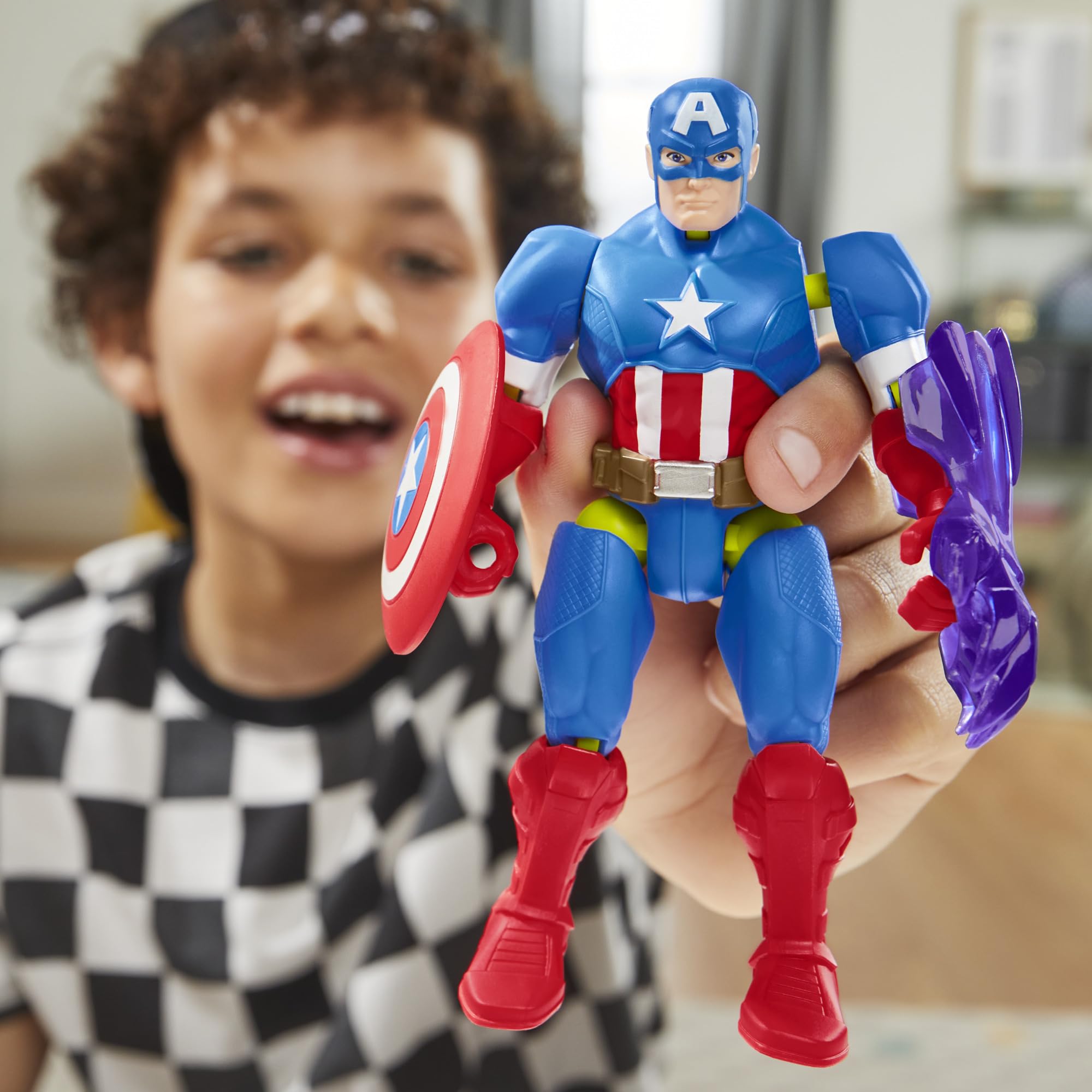 Marvel Captain America MixMashers Action Figure - Mix & Match Super Hero Toy for Kids 6