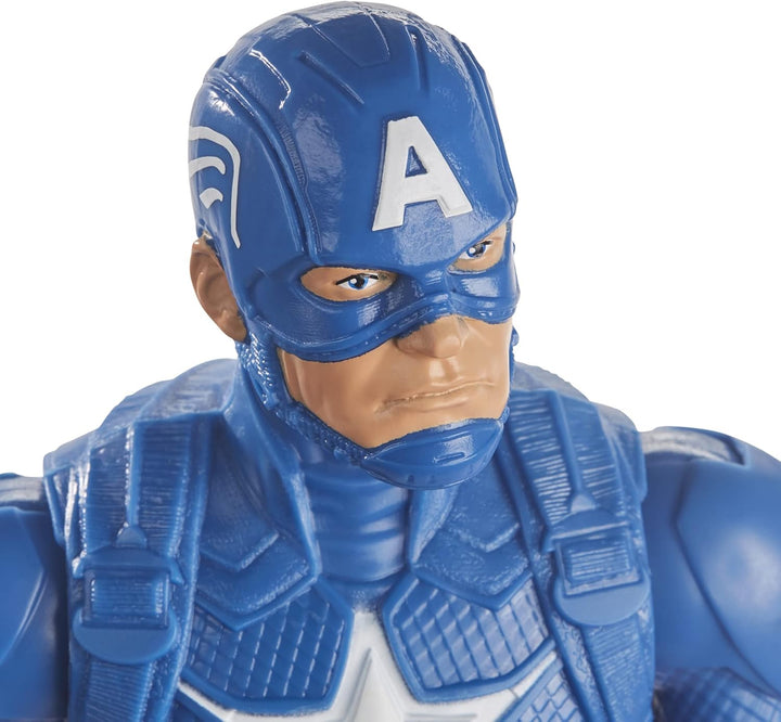 Marvel Avengers Titan Hero Series Captain America 12” Action Figure - Poseable Superhero Toy for Kids Ages 4+