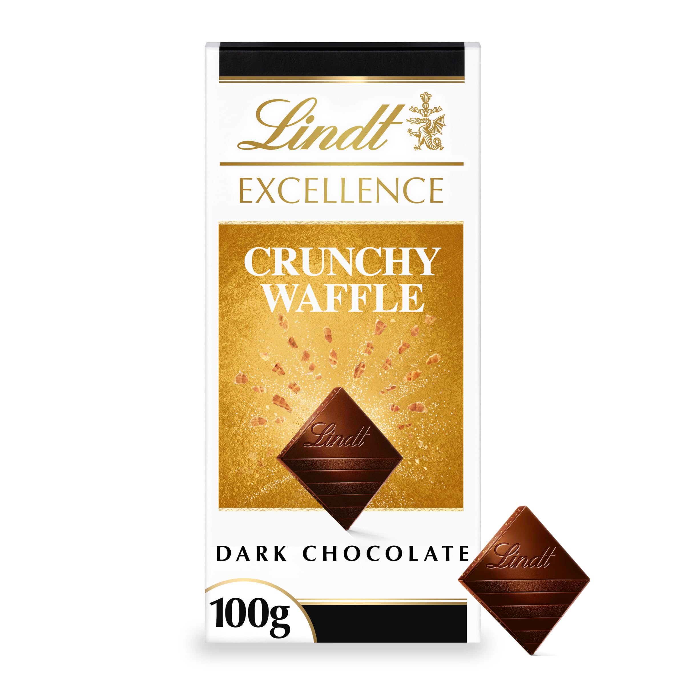 Lindt - Excellence Dunkle Schokolade Knusperwaffel Riegel 100g