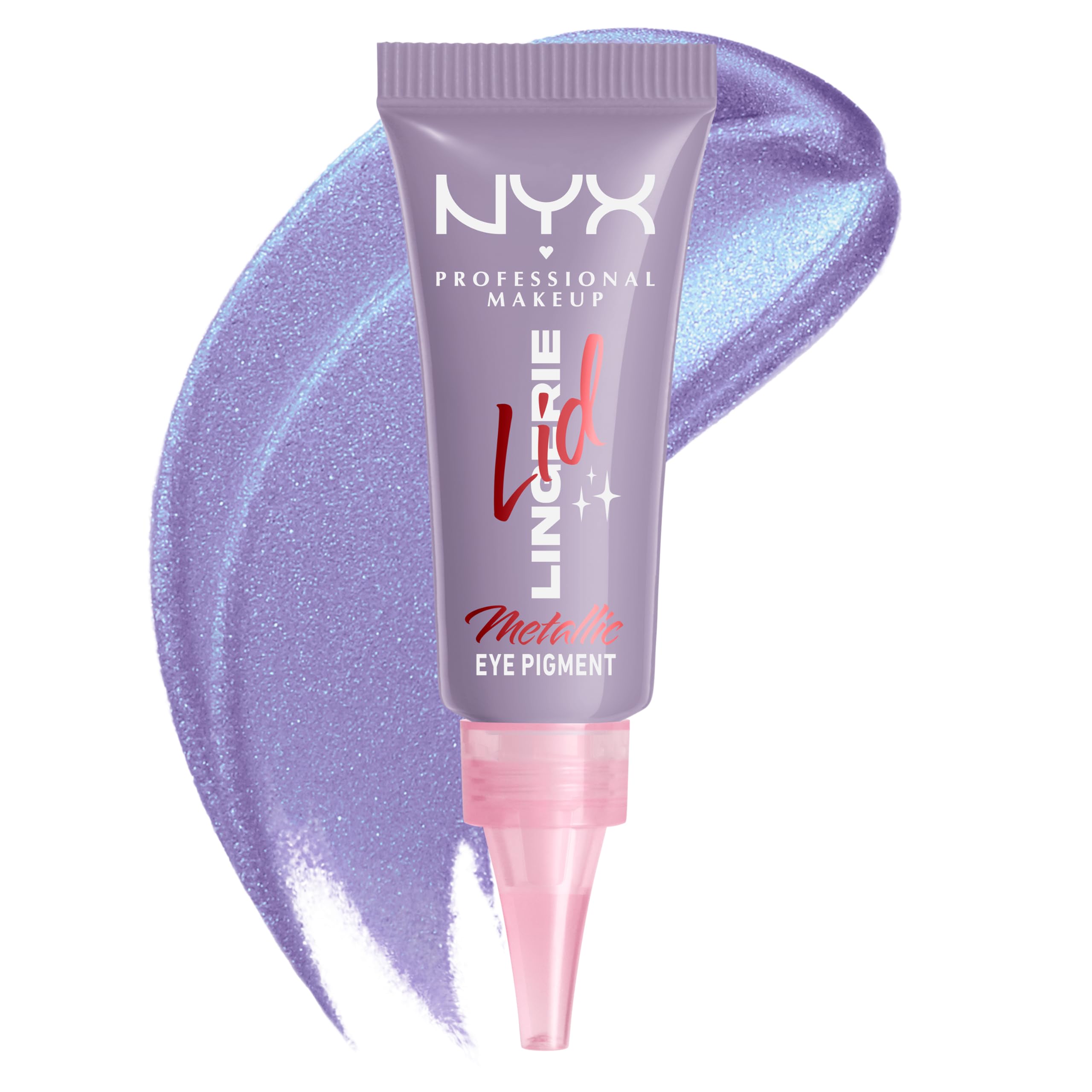 NYX PROFESSIONAL MAKEUP Lid Lingerie Cream Eye Pigment Eyeshadow - Up to 24H Wear | Lacy Lilac | 6 ml
