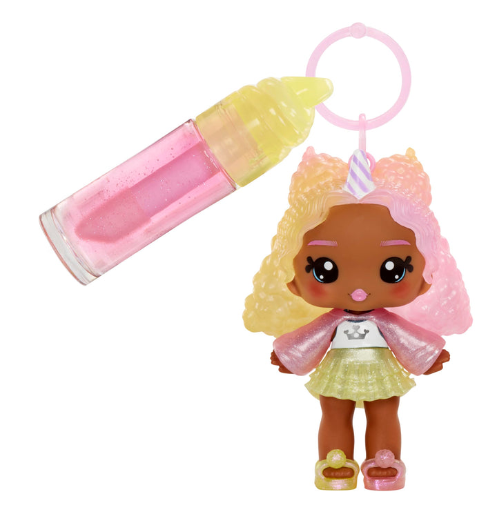Yummiland Nia Candy Fluff Doll - DIY Lip Gloss Kit with Scented Character & Customizable Fashion