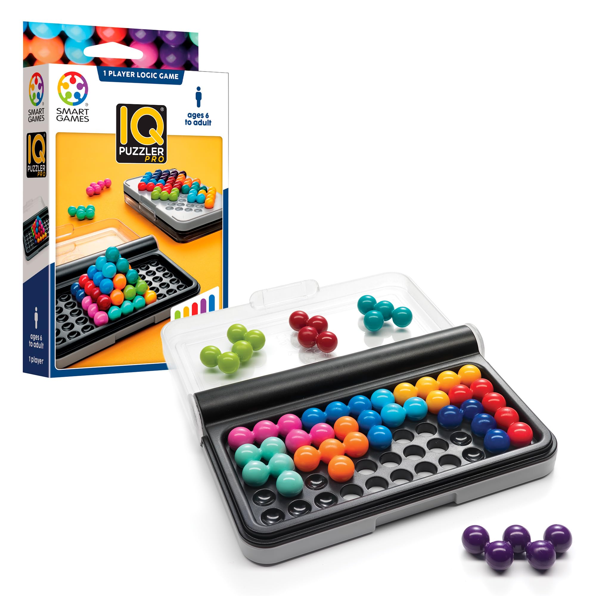SmartGames IQ Puzzler Pro Single Player Brainteaser Game | 120 Challenges | Ages 6+ 1