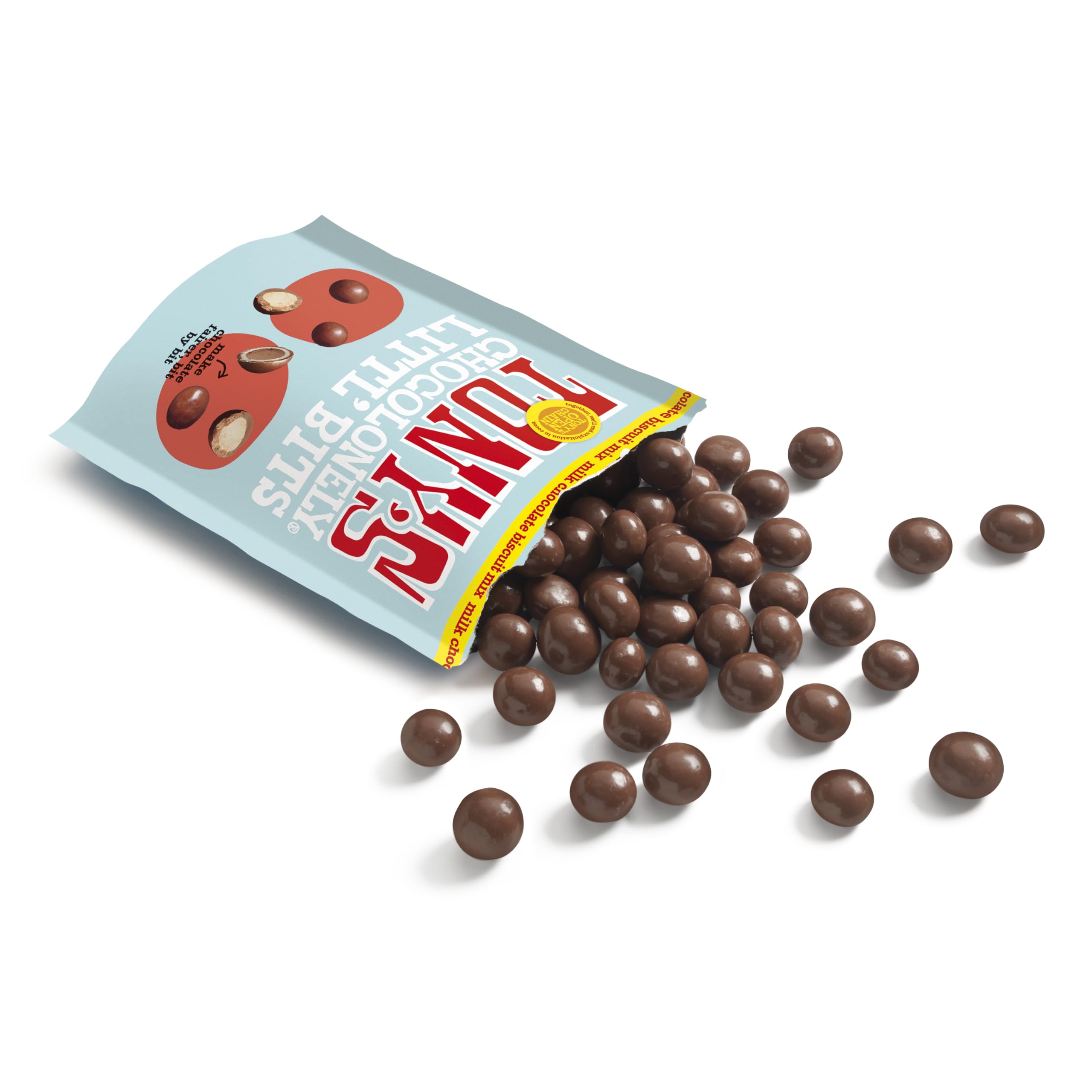 Tony's Chocolonely Littl’ Bits Chocolate Mix Balls - Mini Milk & White Chocolate with Biscuit 3