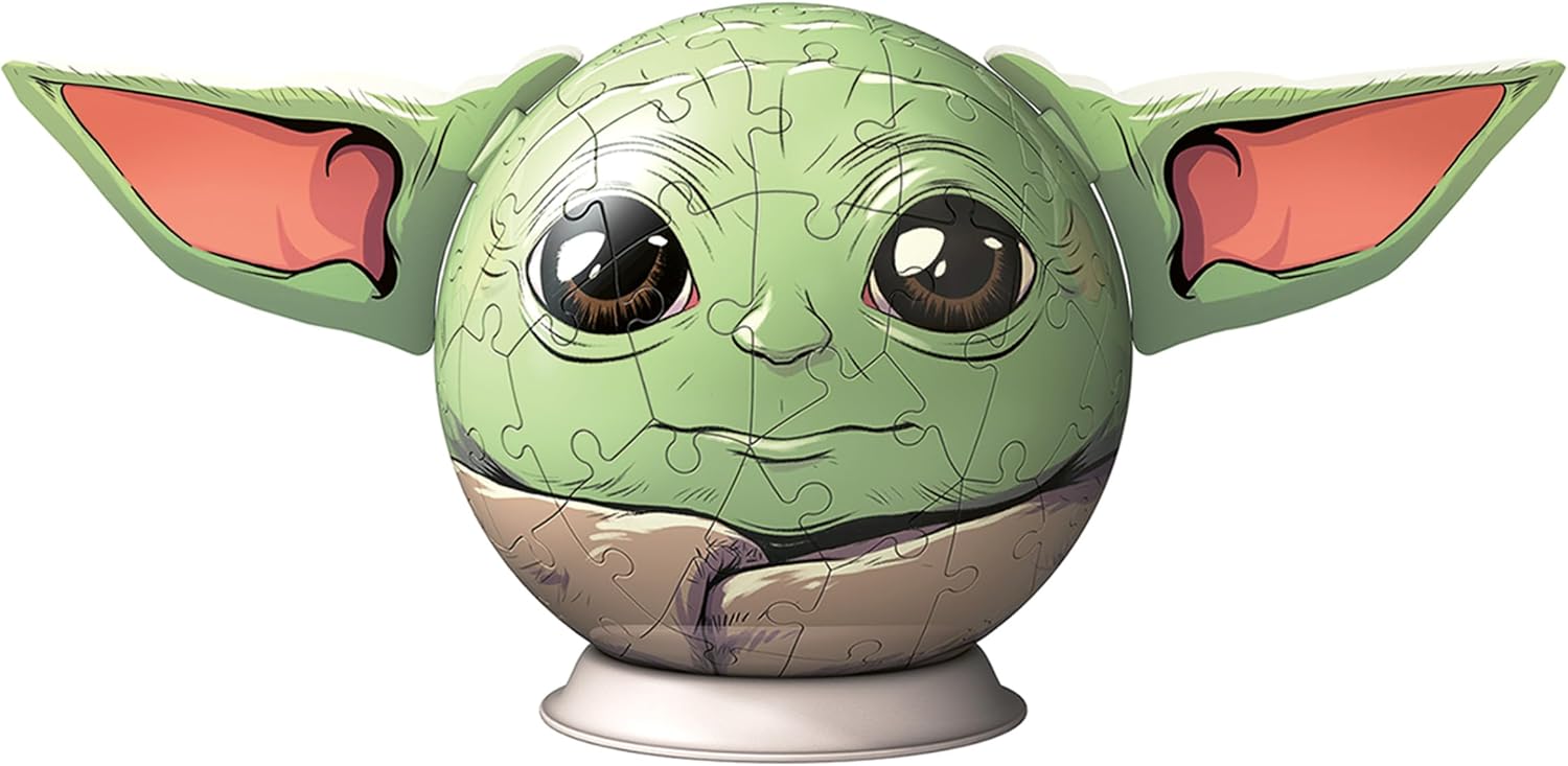 Ravensburger Star Wars Stitch Mandalorian Grogu 3D Jigsaw Puzzle Ball with Ears 5