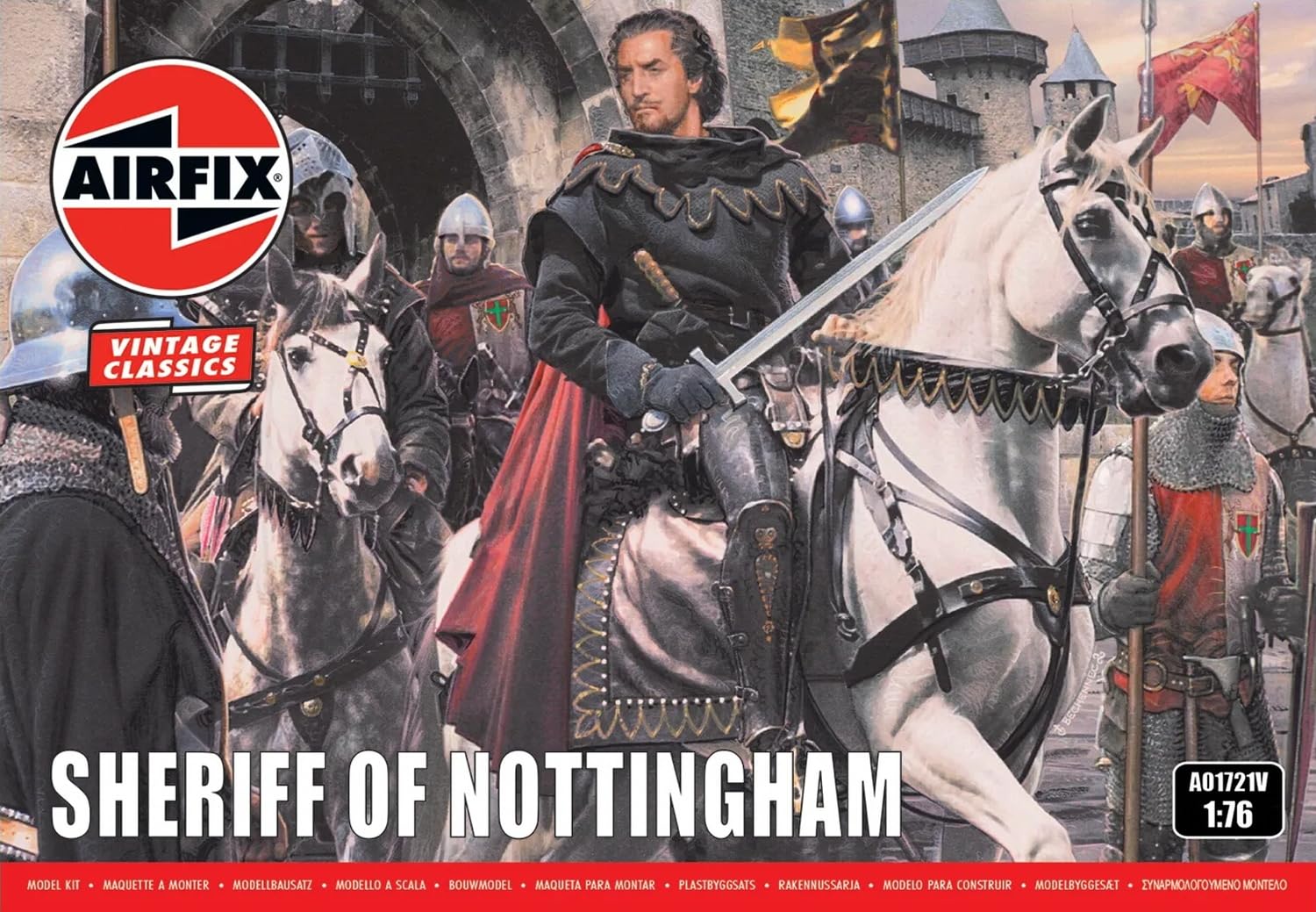 Airfix Sheriff of Nottingham Figures - 1:76 Scale | Skill Level 1 | 36 Pieces 2