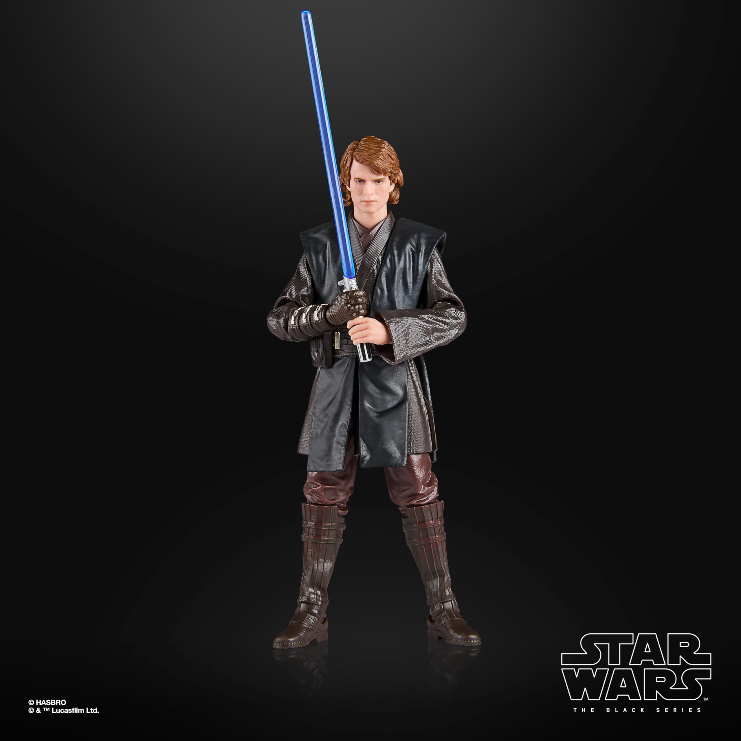 Star Wars The Black Series Anakin Skywalker - 6 Inch Action Figure with Blue Lightsaber
