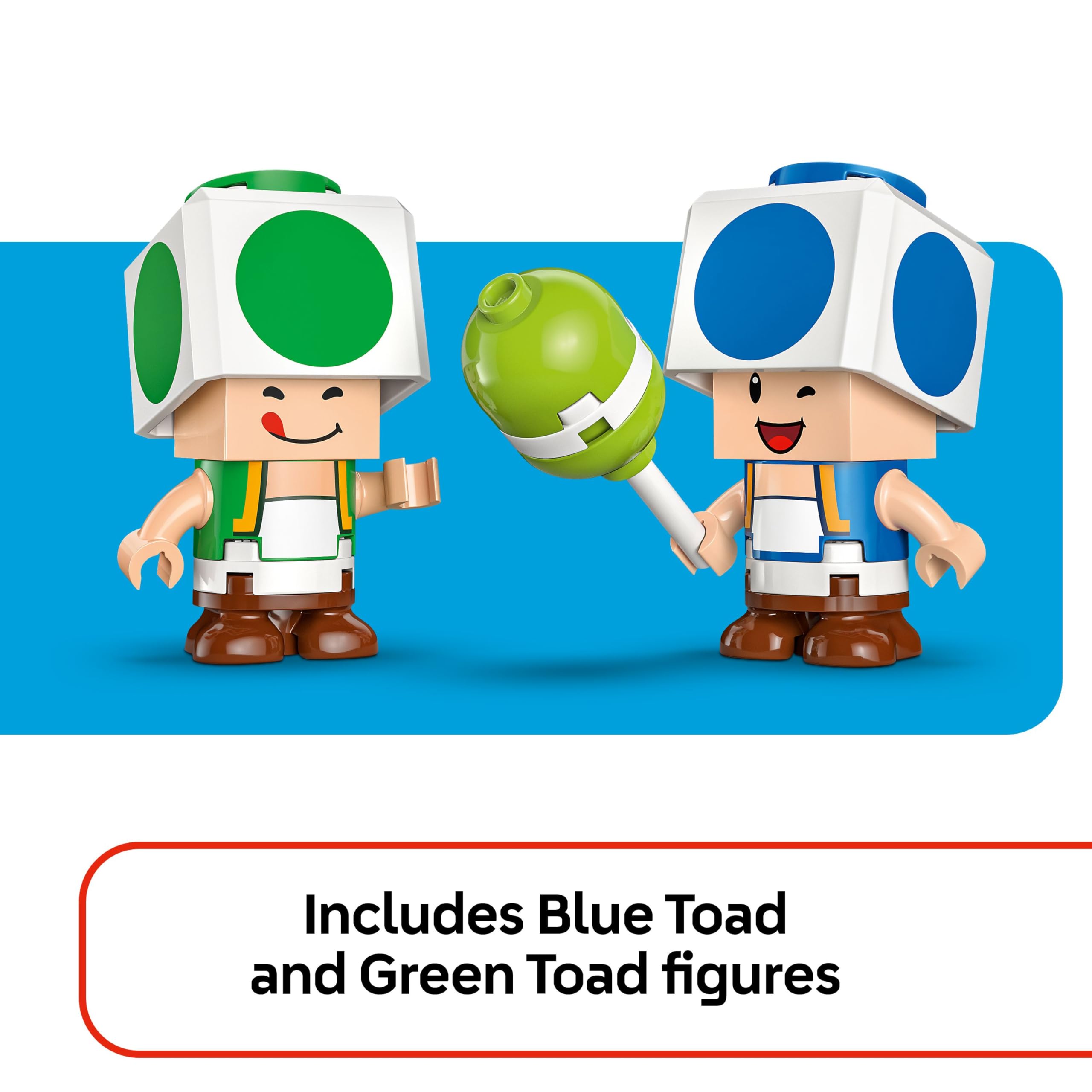 LEGO Super Mario Party at Toad's House Playset - 276-Piece Building Set with Blue & Green Toad Figures for Ages 7+ 4