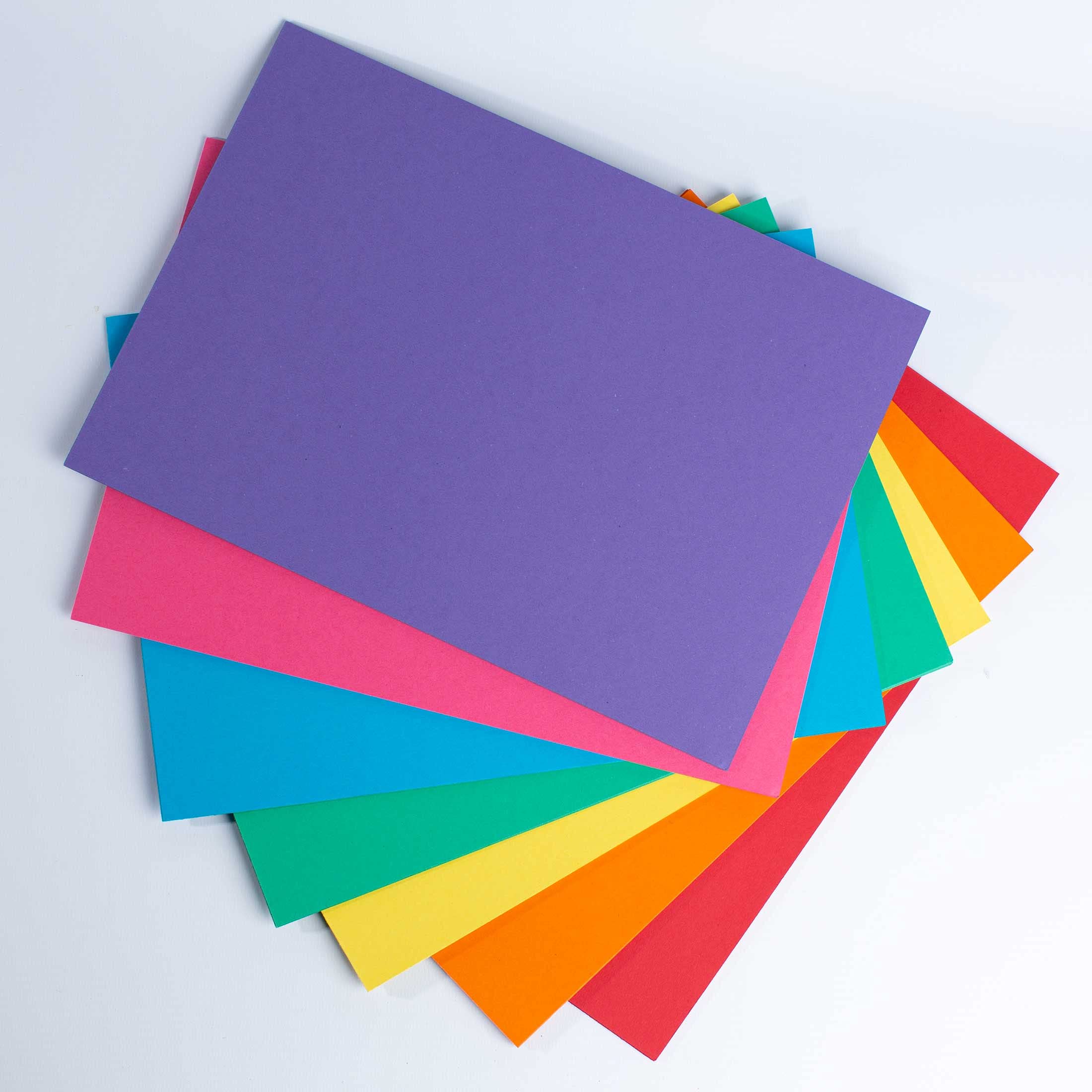 House of Card & Paper Rainbow Coloured Card - A3 210 GSM | Pack of 50 Sheets 1