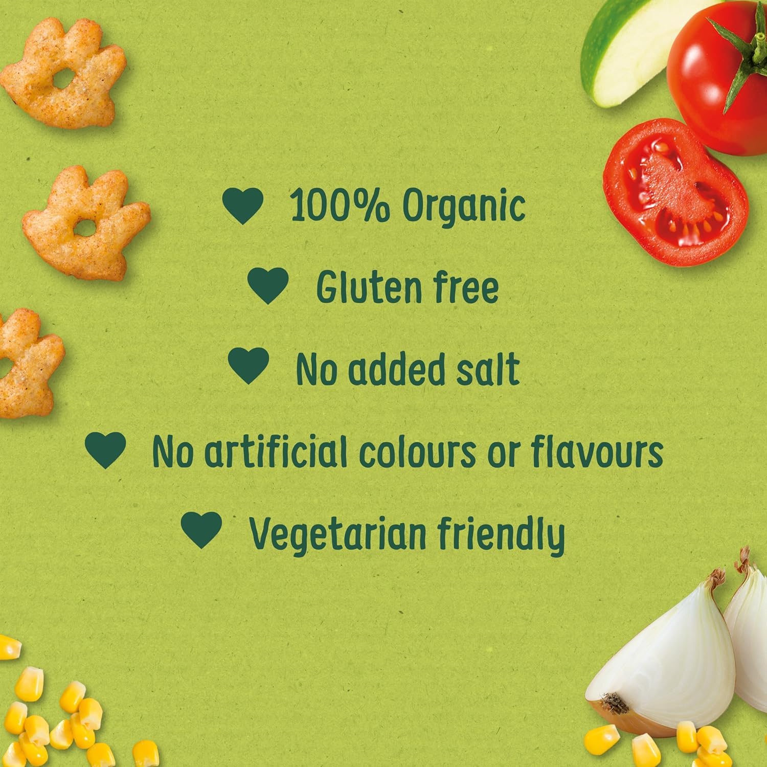 Organix Barbecue Gruffalo Claws Organic Corn Puffs for Toddlers 12+ Months