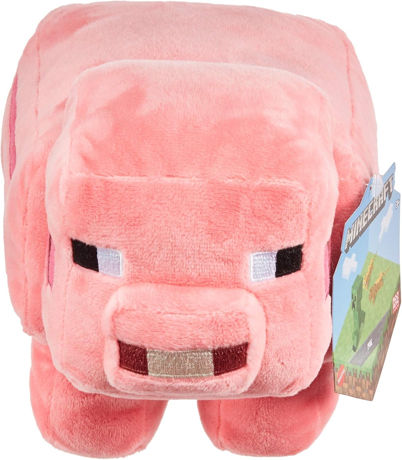 Minecraft Pig Plush 8-Inch Collectible Stuffed Animal for Kids 3+