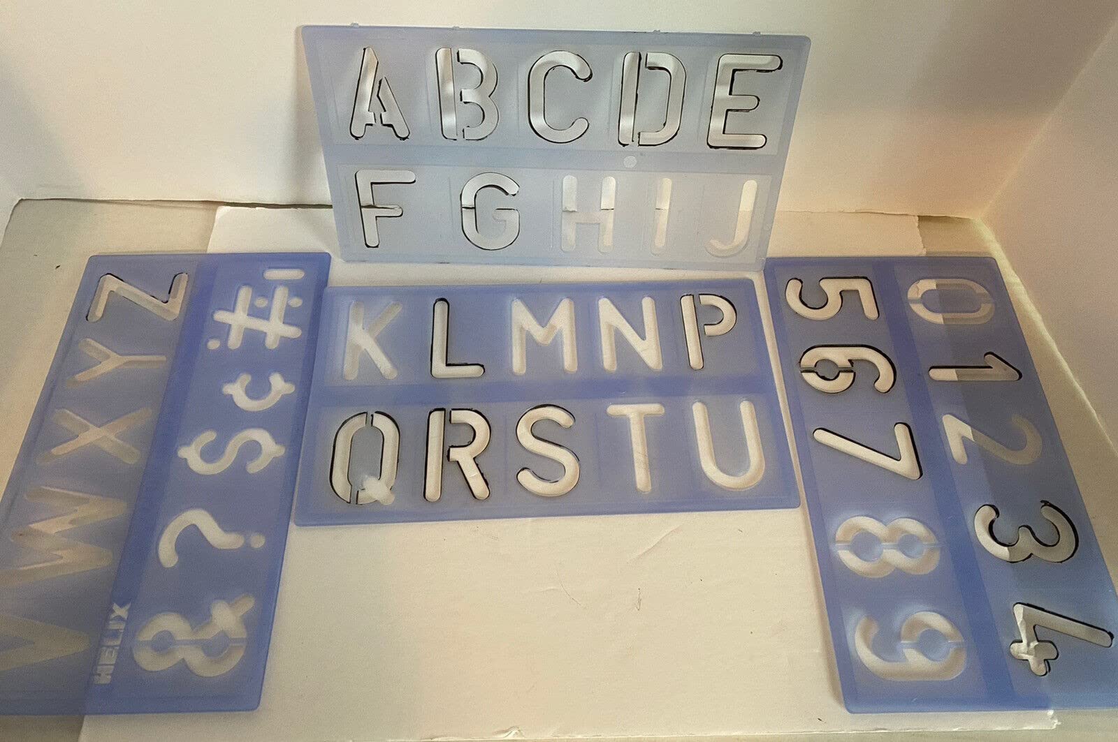 Helix Three Piece Stencil Set - Letters, Numbers & Symbols | 10mm, 20mm, 30mm Sizes 2
