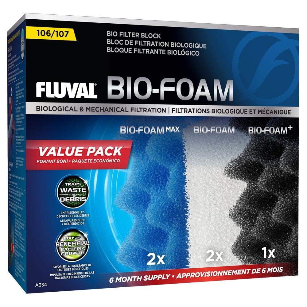 Fluval Bio-Foam Value Pack - 6-Month Supply for 106/107 Canister Filters 1