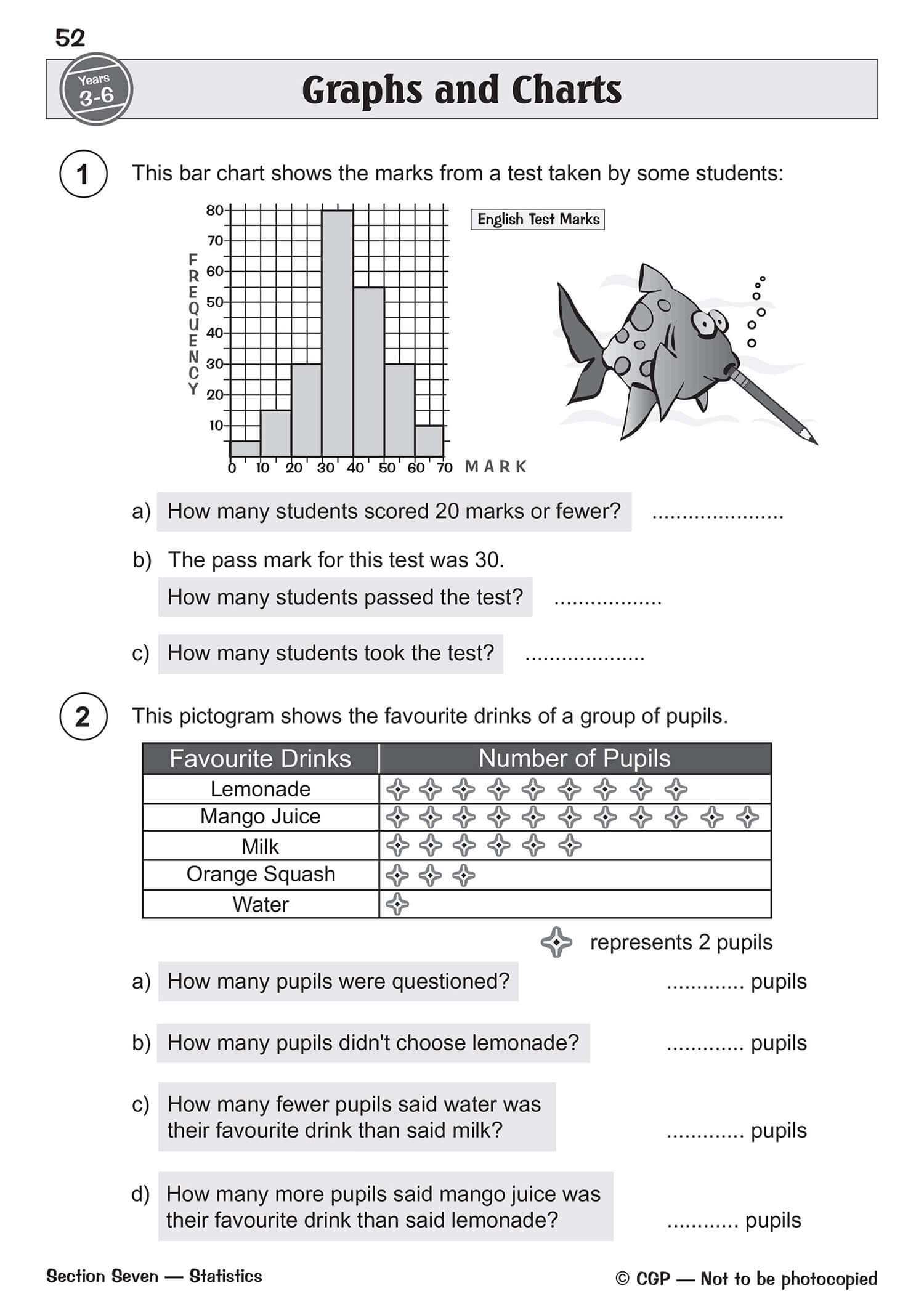 CGP KS2 Maths Question Book - Practice Questions for Key Stage Two Maths | Paperback 3