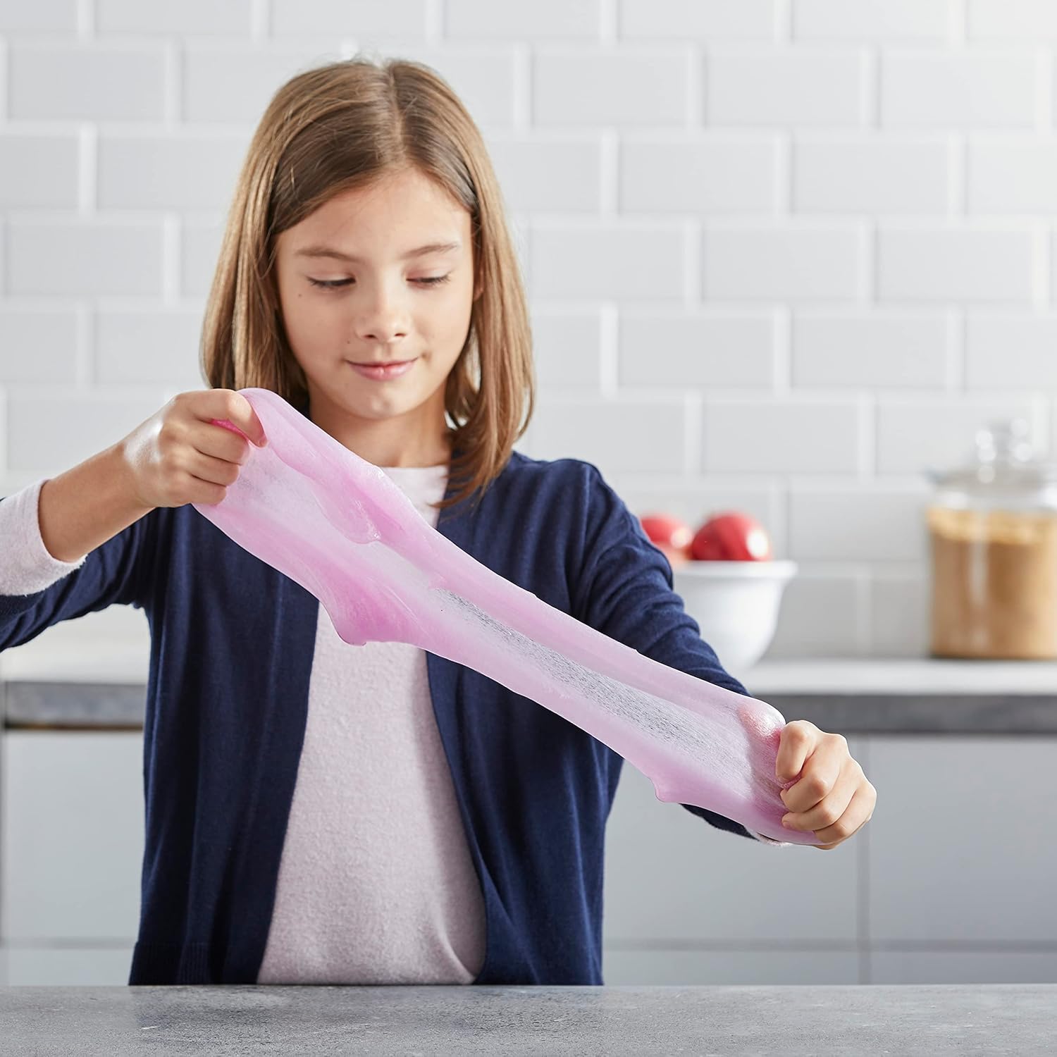 Elmer's Colour Slime Kit – Set zur Herstellung von abwaschbarem Schleim mit rosa und violettem Kleber, magischem Flüssigaktivator 14