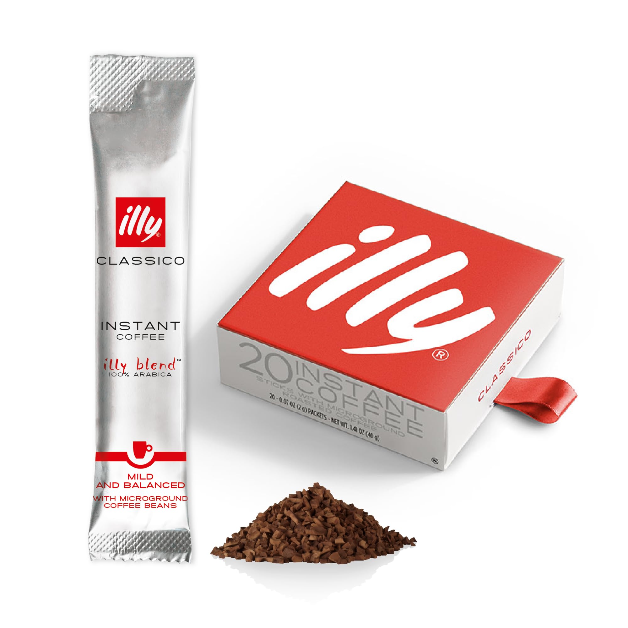 illy Classico Instant Coffee Sachets - 20 Count (40g) | 100% Arabica Medium Roast 1