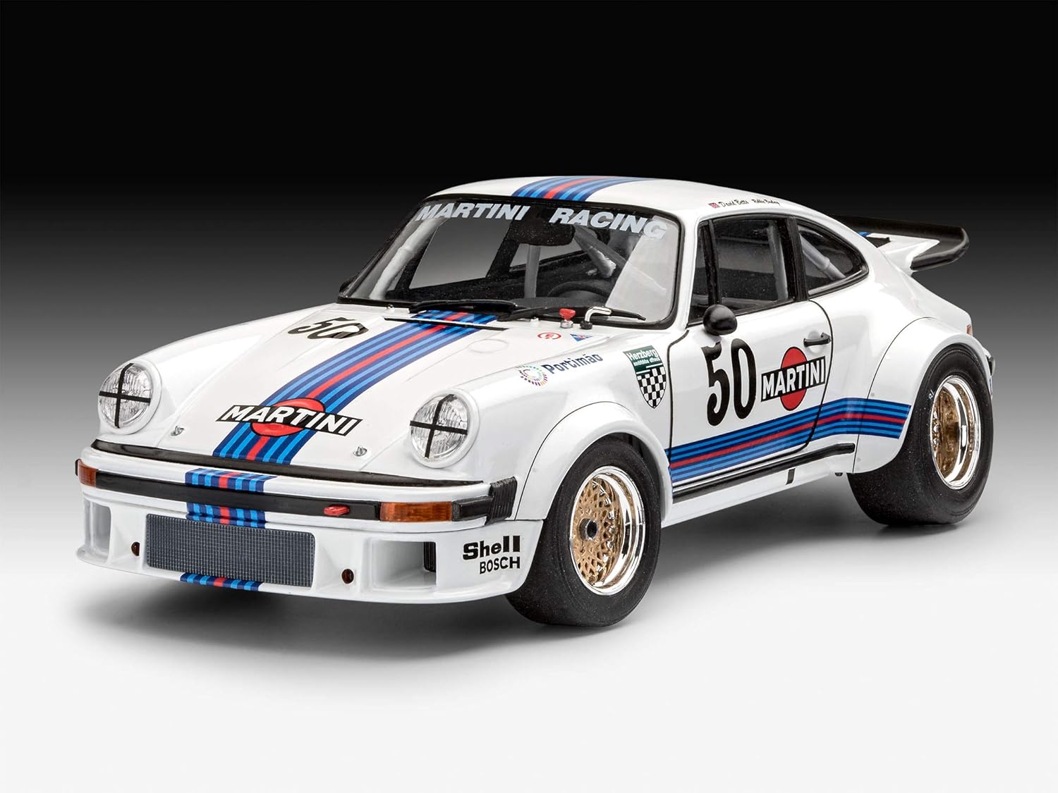 Revell Porsche 934 RSR 'Martini Racing' 1:24 Plastic Model Kit - Building Toy for Ages 3+