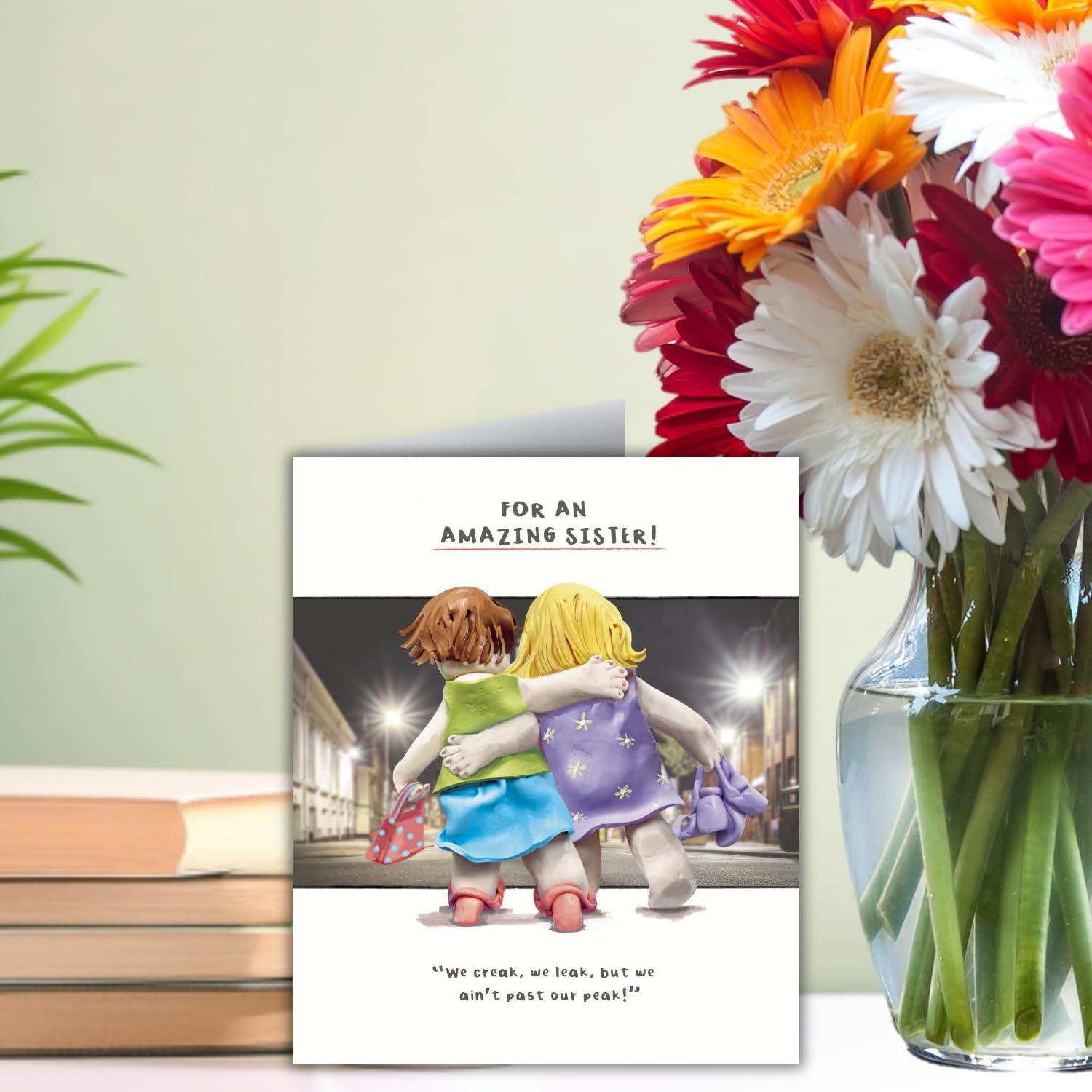 Emotional Rescue Funny Birthday Card for Sister - Amazing Sister Night Out | 18.4 x 15.4 cm 2