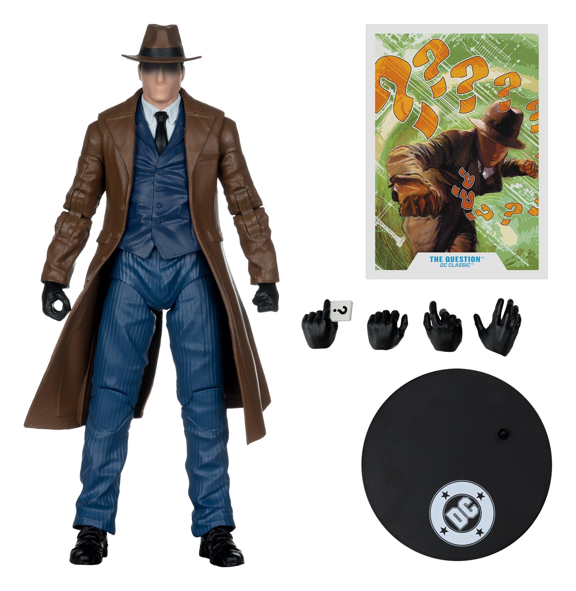 McFarlane DC Multiverse The Question Gold Label 7in Action Figure - Multicolor, Plastic
