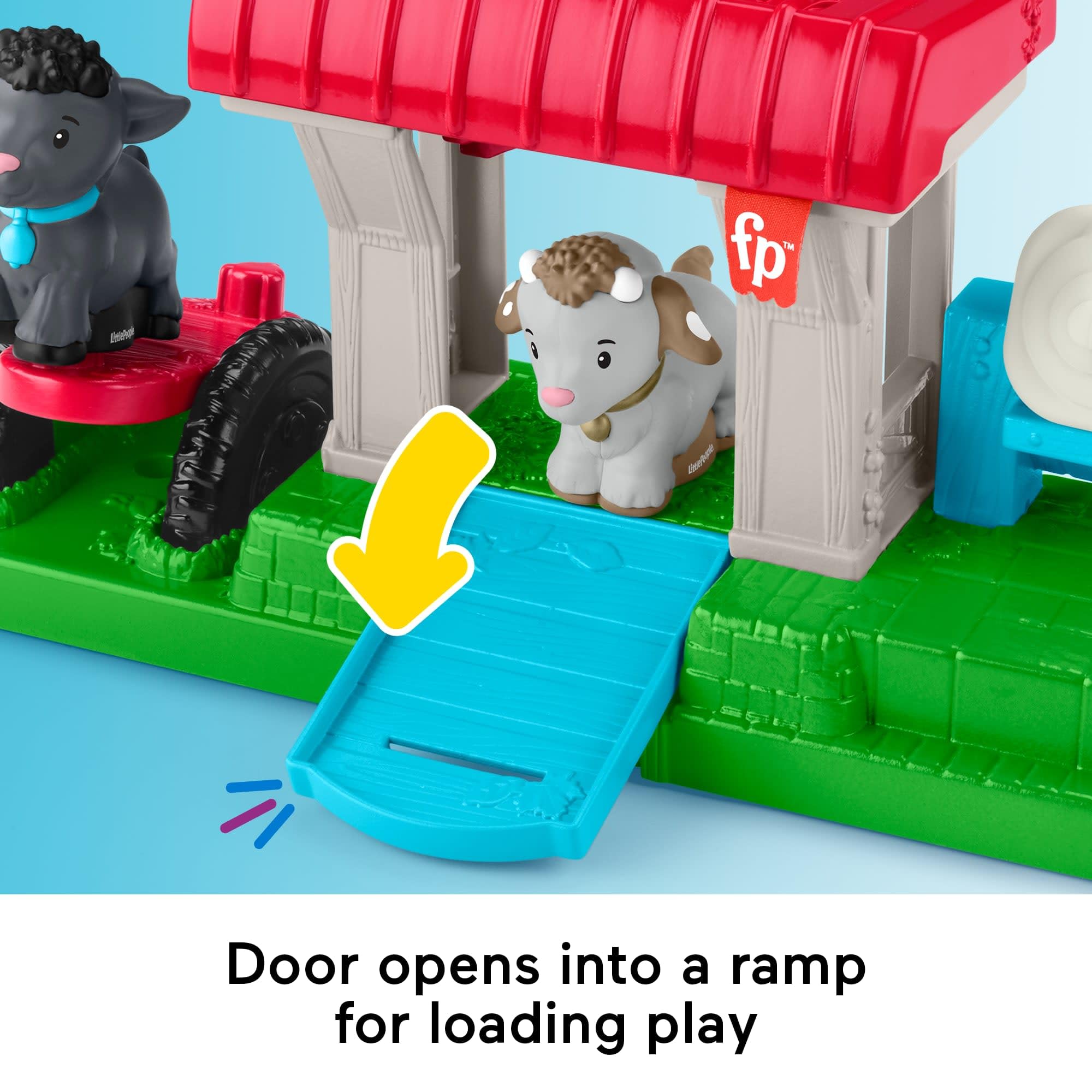 Fisher-Price Little People Feed & Play Goat Yard Playset - Farm-Themed Toddler Toy with Interactive Features 3