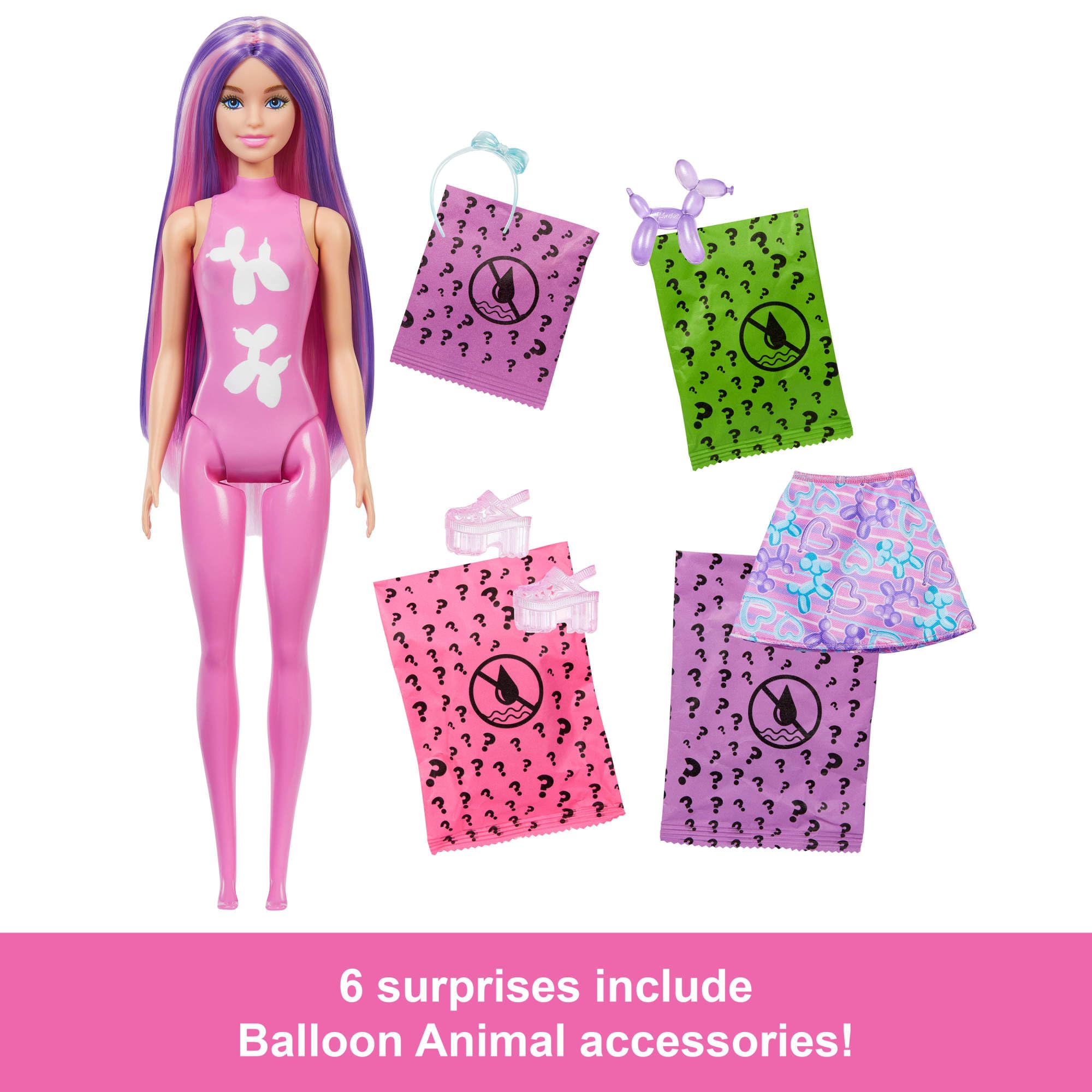 Barbie Color Reveal Doll & Accessories - Balloon Animals Series, 6 Surprises, Ages 3+ 4
