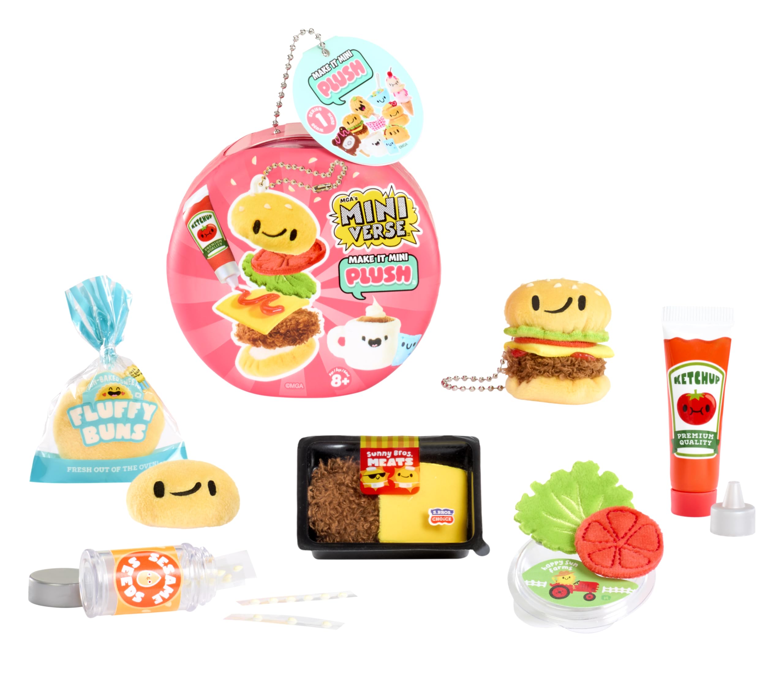 MGA's Miniverse Make It Mini Plush - DIY Food-Themed Plush Craft Kit | No Sewing Required | Collectible 1