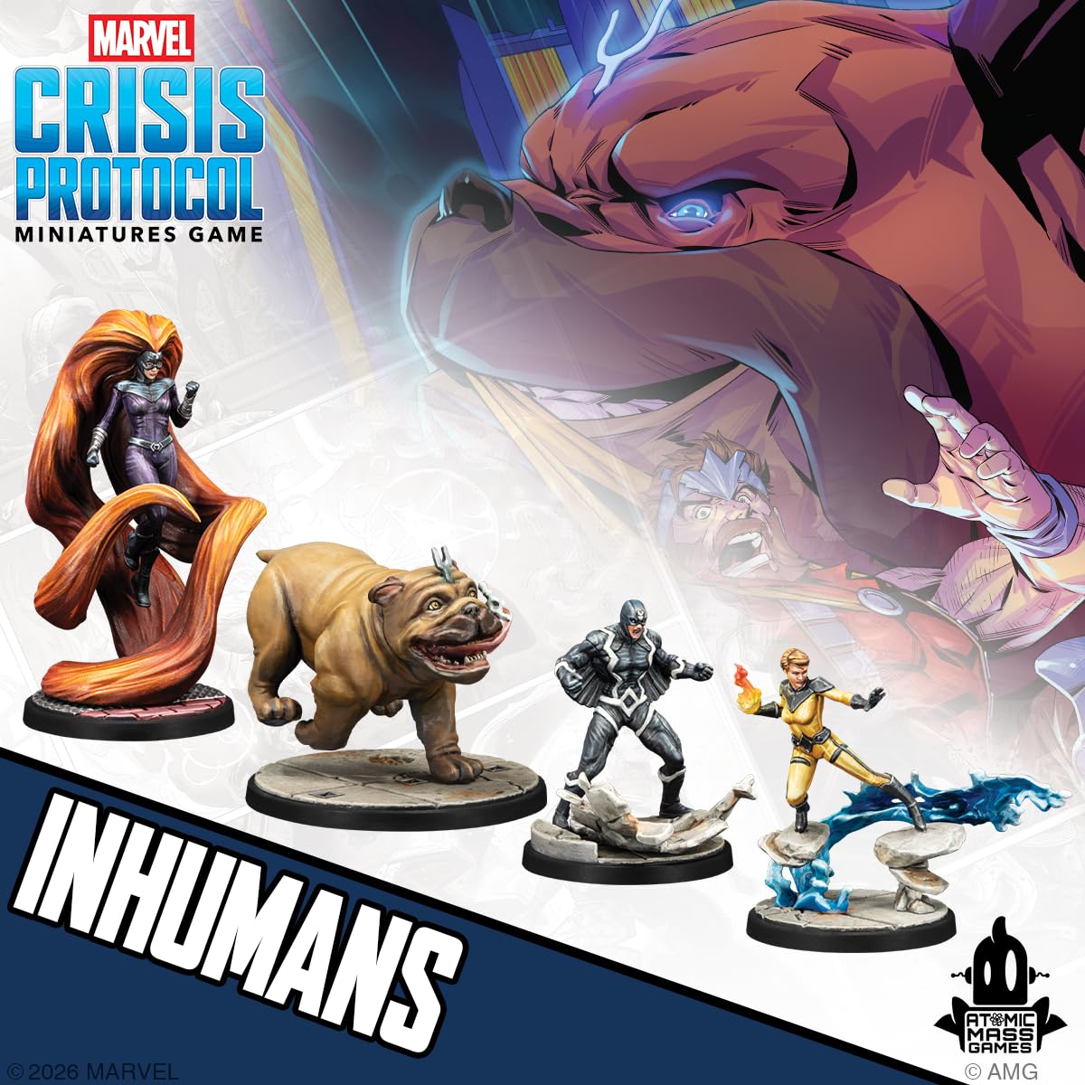 Asmodee Marvel: Crisis Protocol - Inhumans Affiliation Pack | 4 Miniatures | English Version 5