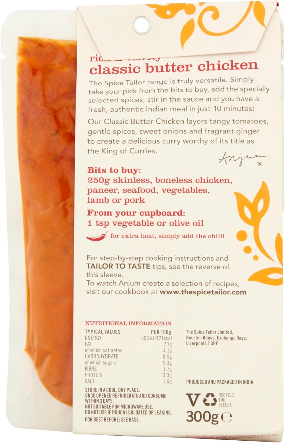 The Spice Tailor - Classic Butter Chicken Indian Meal Kit (Pack of 5) 4