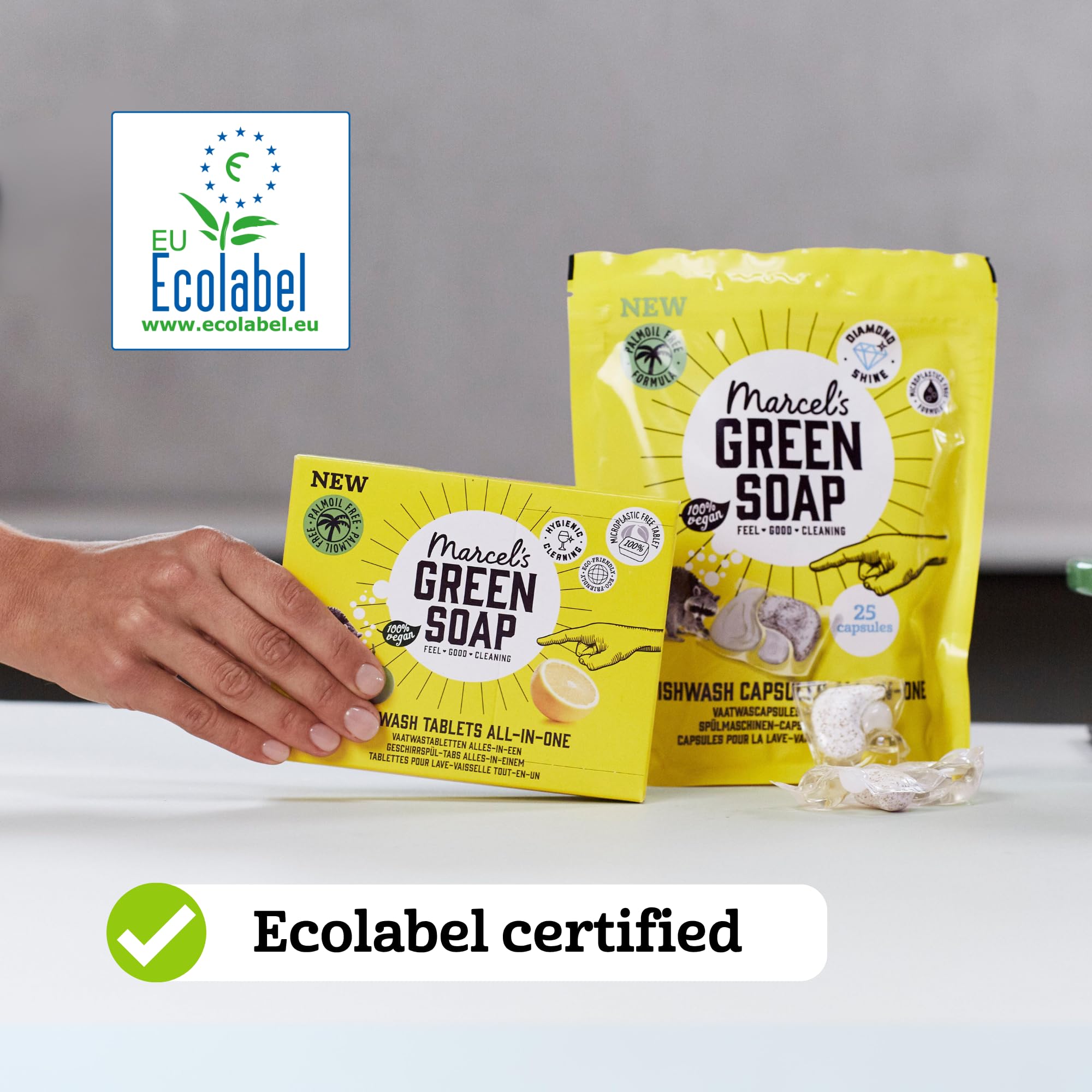 Marcel's Green Soap - Dishwasher Tablets All-in-One - 25 Pack