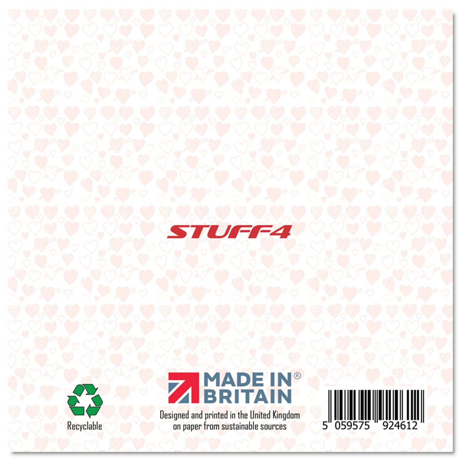 Stuff4 Loving Message Anniversary/Valentine's Day Card for Him or Her | 145mm x 145mm 2
