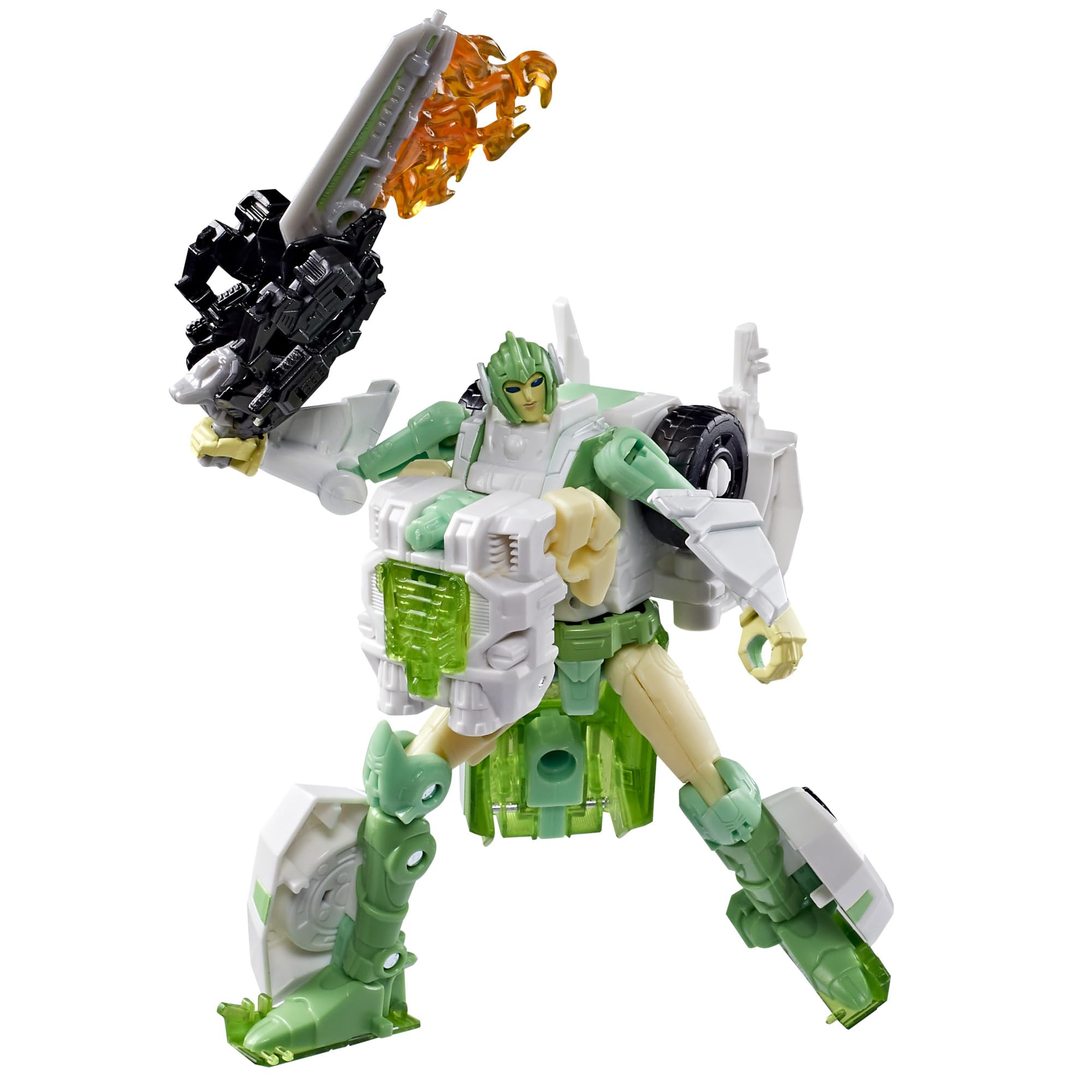 Transformers Generations War for Cybertron: Siege Autobot Greenlight & Dazzlestrike 14 cm Deluxe Class Action Figures | Ages 8+ | Green 2