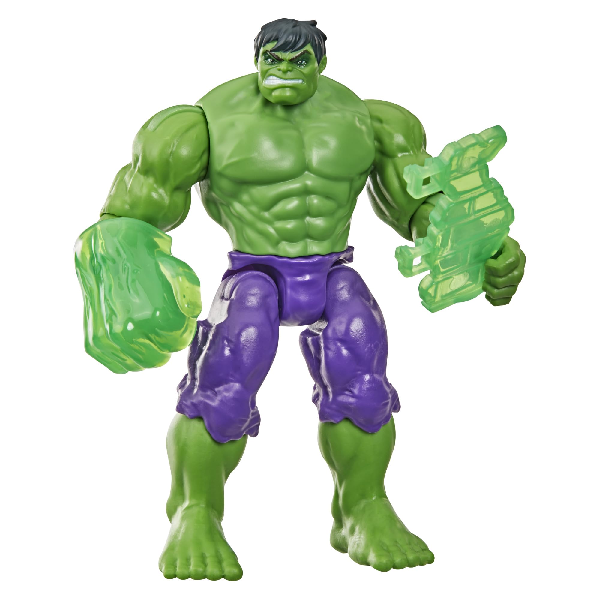 Marvel Hulk Action Figure - 4.5-Inch Poseable Toy with 3 Accessories | Ages 4+