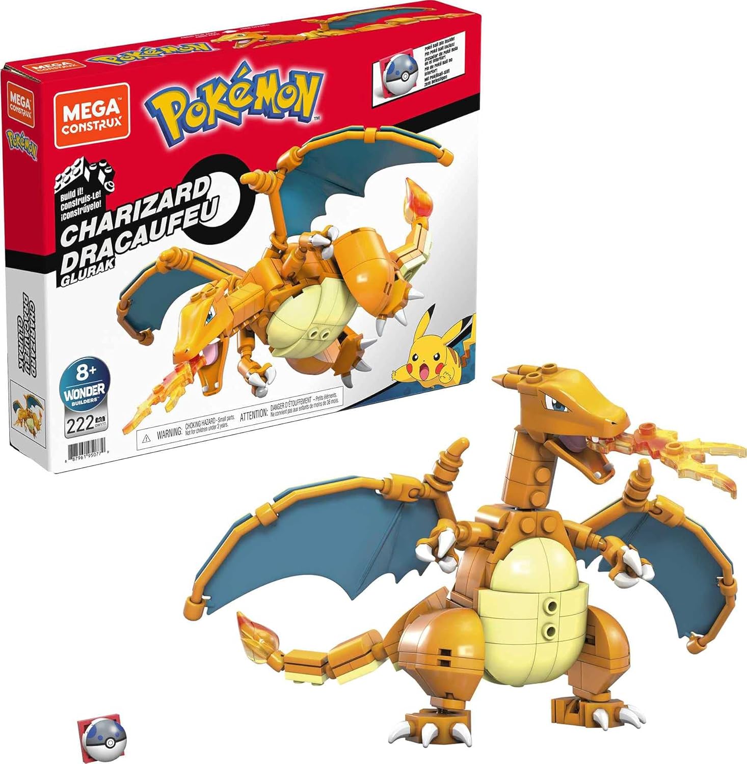 Mega Construx Pokémon Charizard - Buildable & Poseable Action Figure for Ages 6+