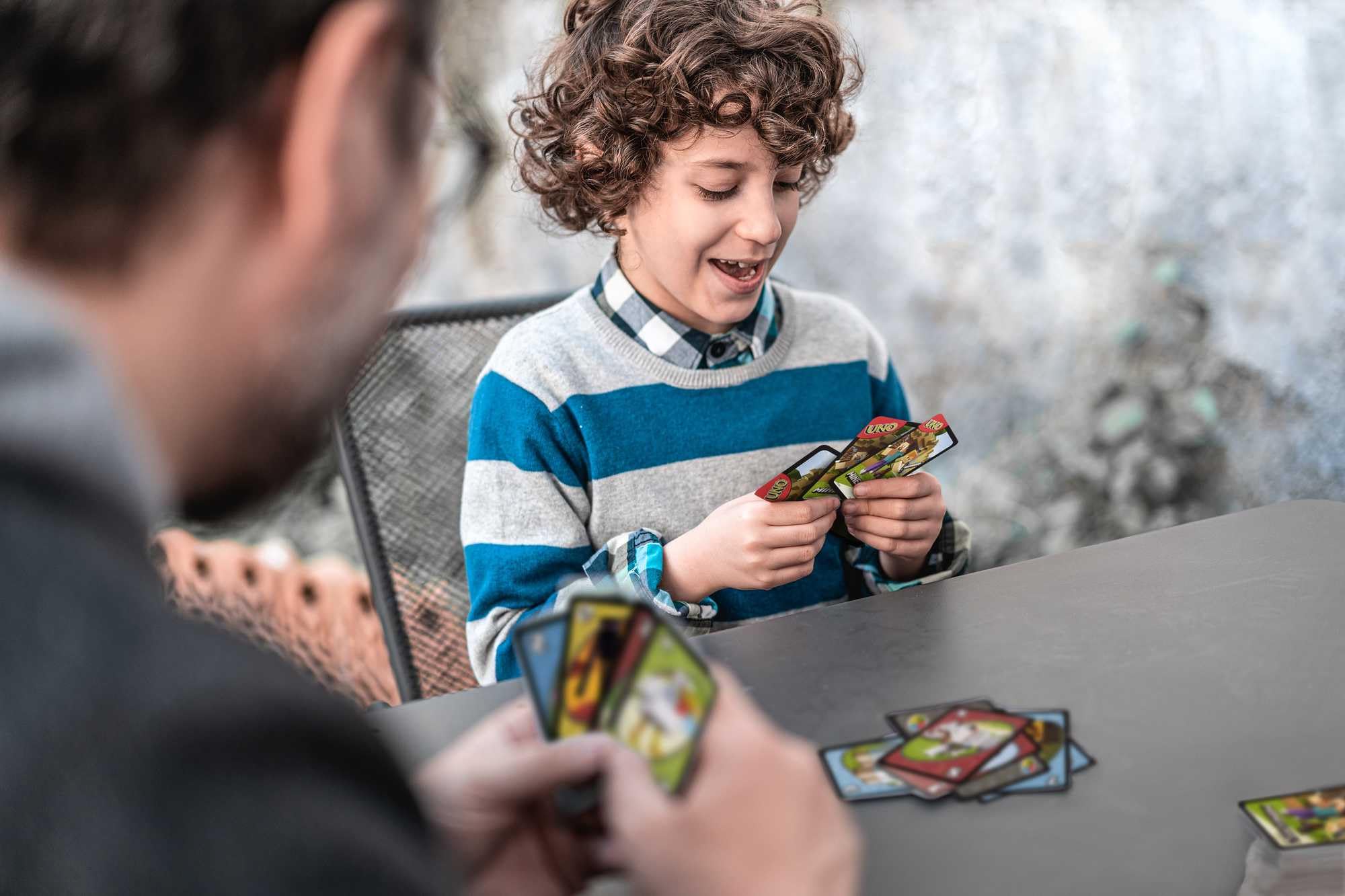 Mattel Games Uno Minecraft Card Game - Special Creeper Rule Card | Multilingual | Unisex Children 2