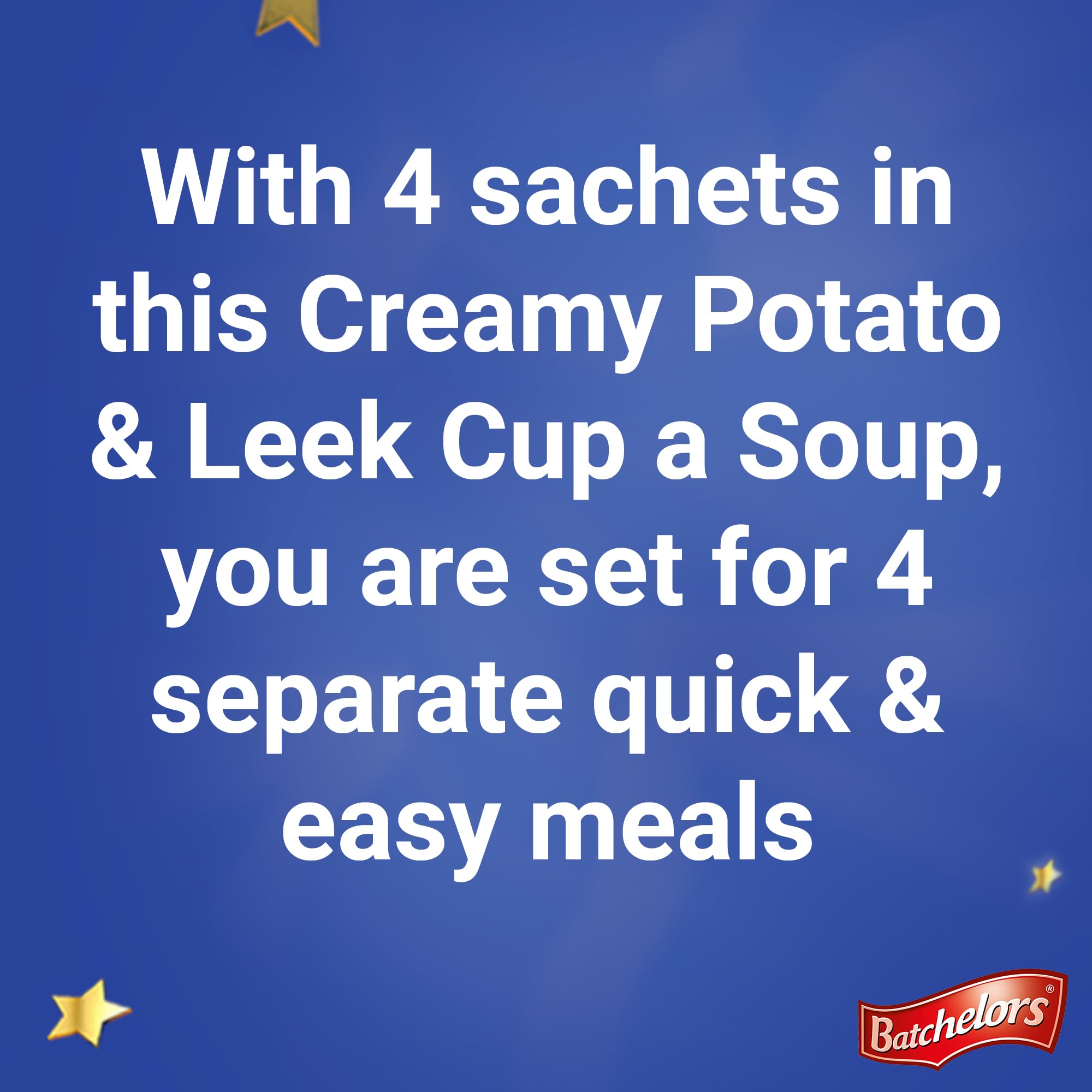 Batchelors - Cup a Soup Creamy Potato & Leek Instant Soup Sachets (4 Sachets) 5
