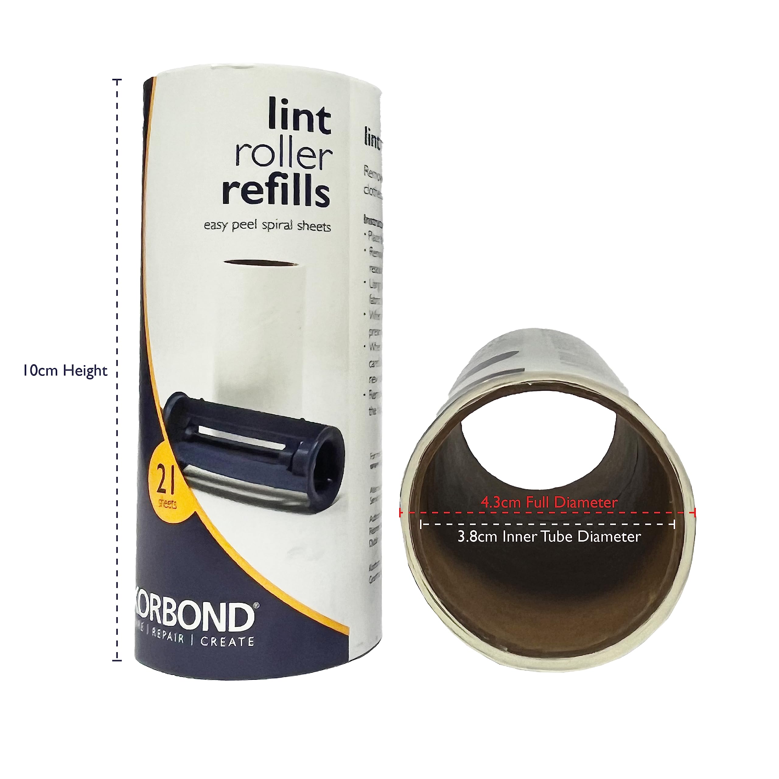 KORBOND Lint Roller Refills - 252 Sheets | 12 Refill Rolls | Pet Hair & Lint Removal 5