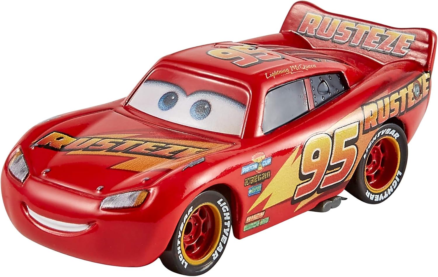 Disney Pixar Cars Radiator Springs 3-Pack with Lightning McQueen, Mater & Sheriff - Die-Cast Vehicle Playset for Kids 4