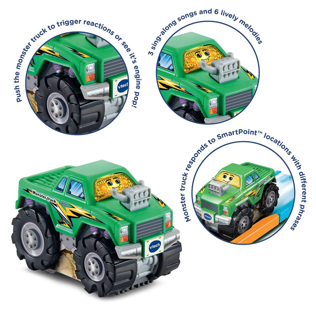 VTech Toot-Toot Drivers Monster Truck - Interactive Light-Up Vehicle with Music & Sounds for Toddlers 3