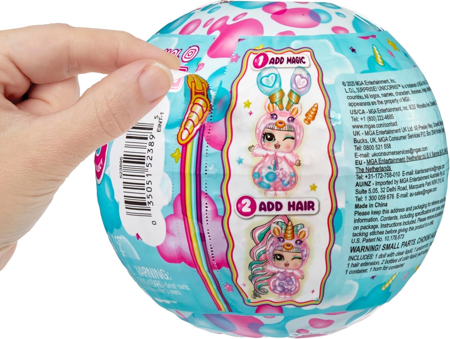 L.O.L. Surprise! Unicorn Tots - Lava Lamp Experience with Real Doll Hair, 8 to Collect 5