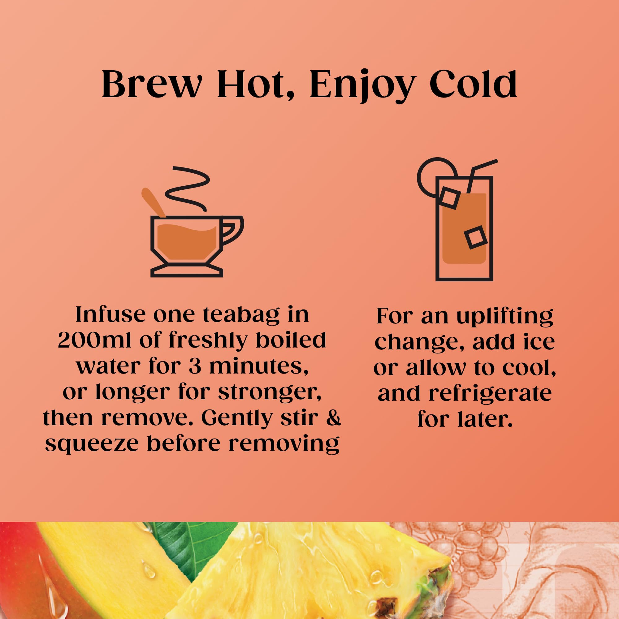 Twinings Superblends Focus Herbal Tea - Mango & Pineapple Infusion with Ginseng & Vitamin B6, 80 Biodegradable Tea Bags 4