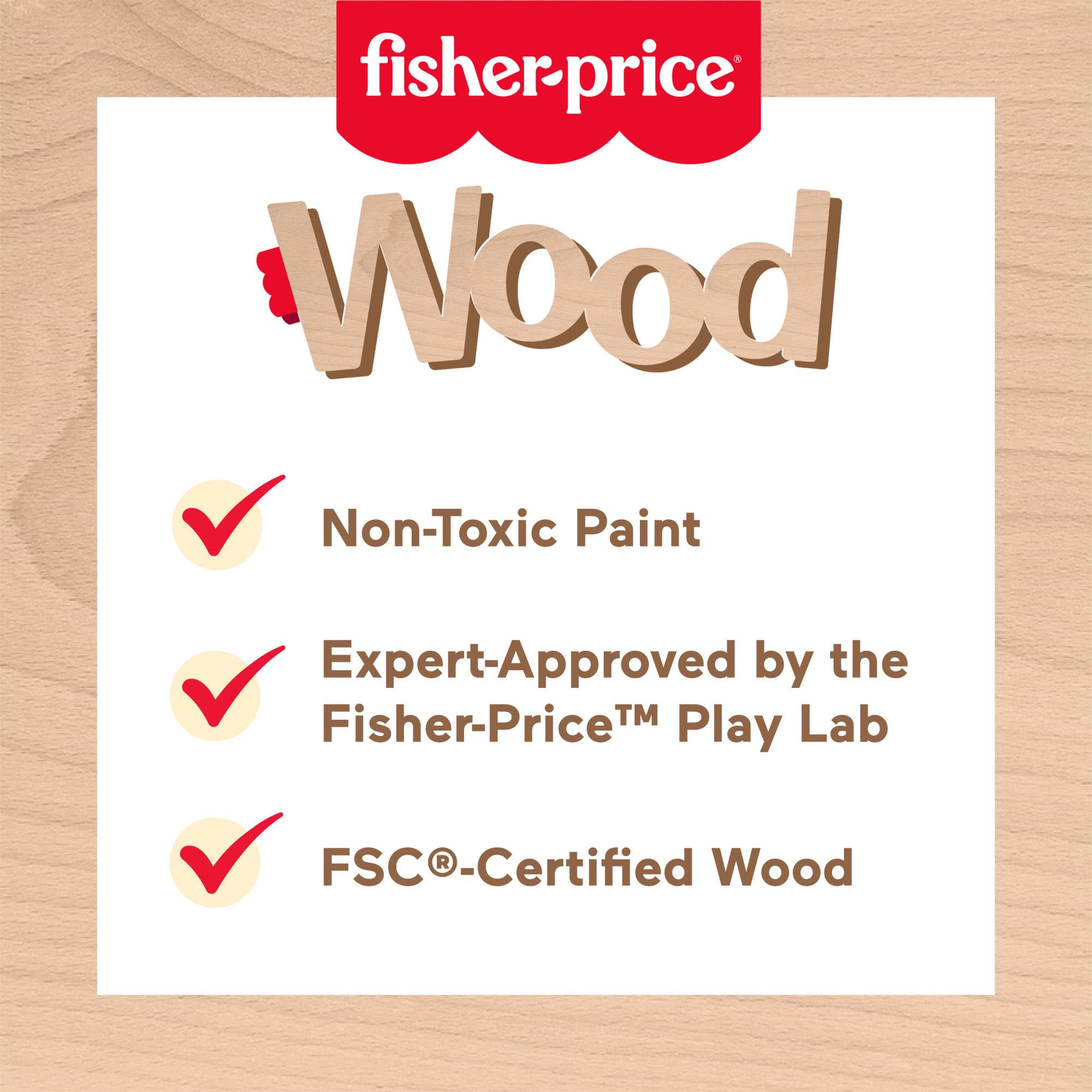 Fisher-Price Wooden Stack & Sort Animals - Educational Stacking Toy for Toddlers 1+ 7