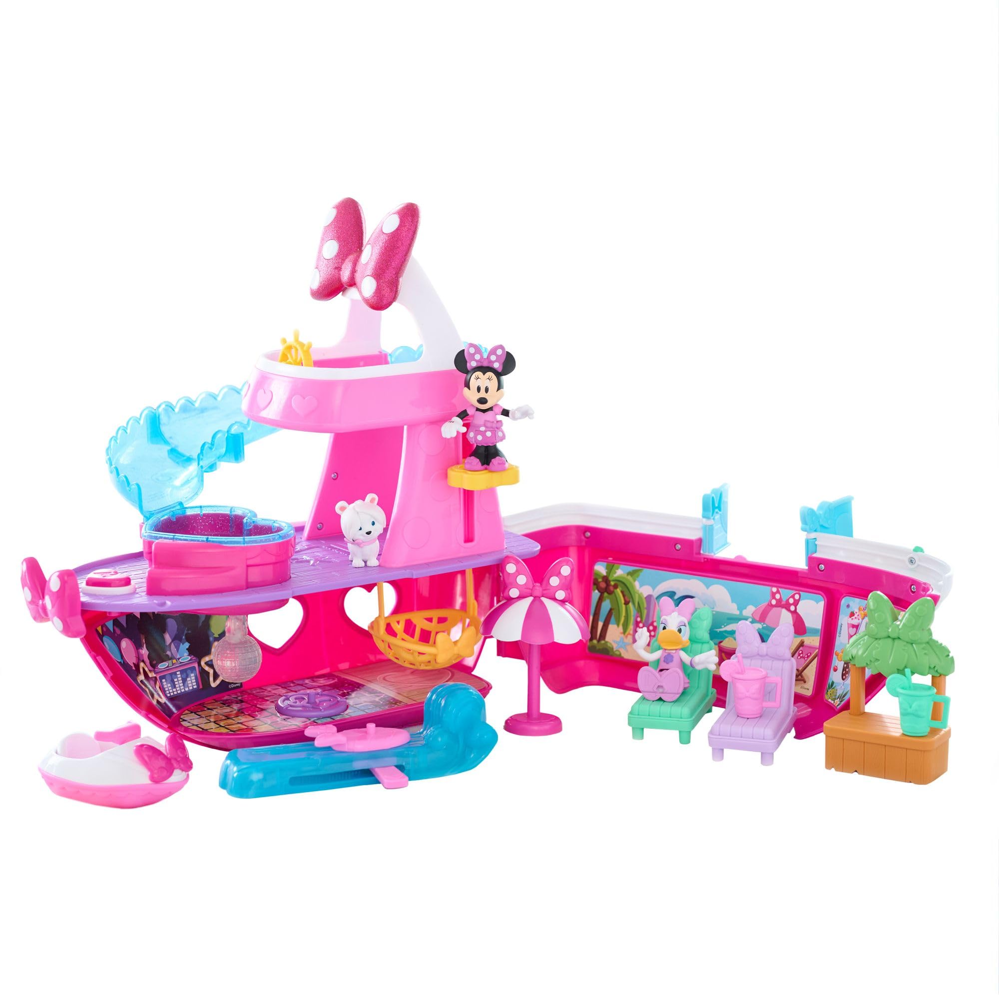 Just Play Disney Junior Minnie Mouse Bowdazzling Yacht Playset | 14 Pieces | Ages 3-8 5