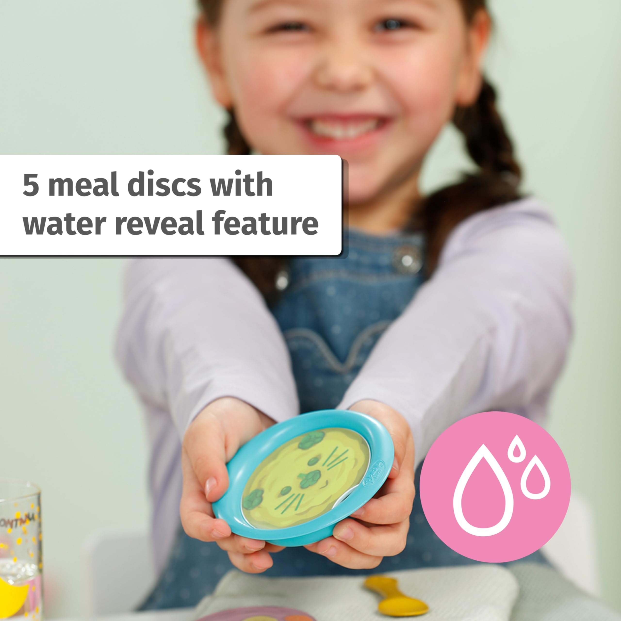 BABY born Feeding Set - 5 Water-Reveal Meals for Dolls 36-43cm 12