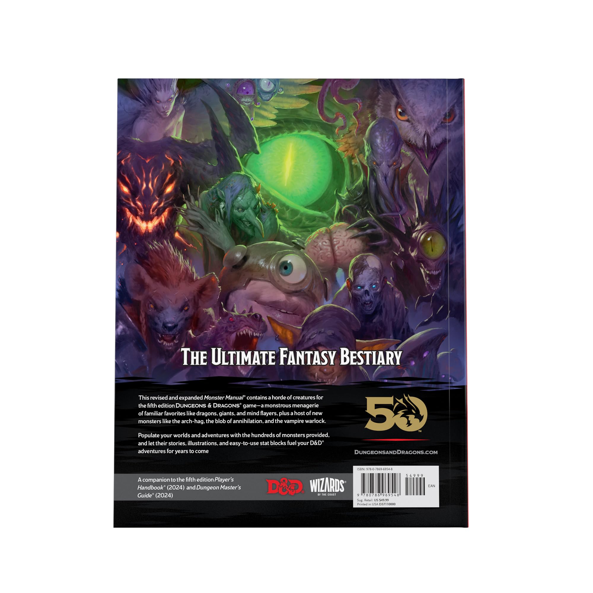 Wizards of the Coast Dungeons & Dragons 2024 Monster Manual Core Rulebook 7