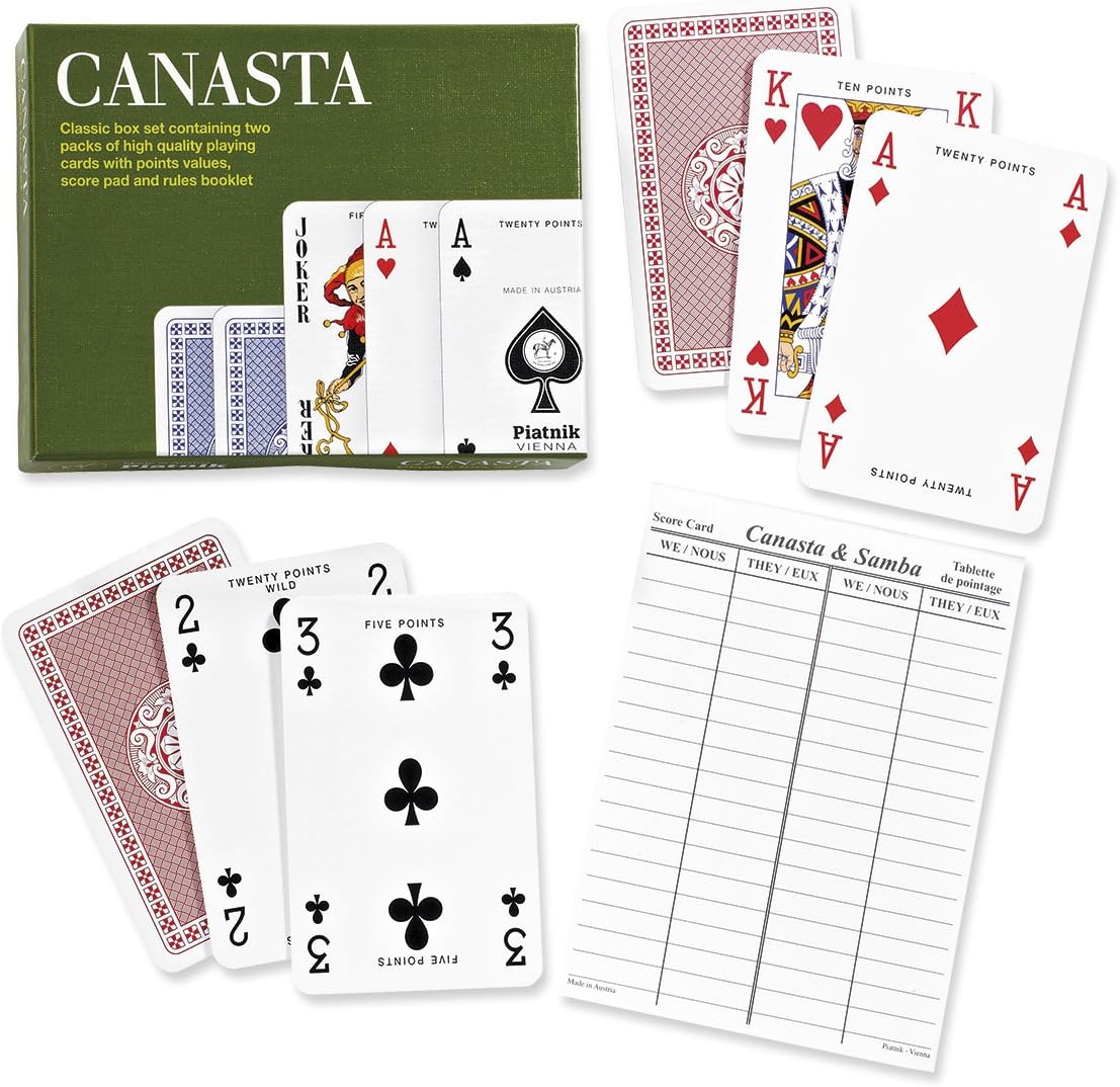 Piatnik Canasta Double Deck Playing Cards | Card Game Set