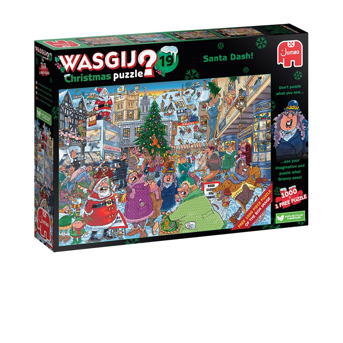 Wasgij Christmas 19 - Santa Dash 2 x 1000-Piece Jigsaw Puzzle for Adults 5