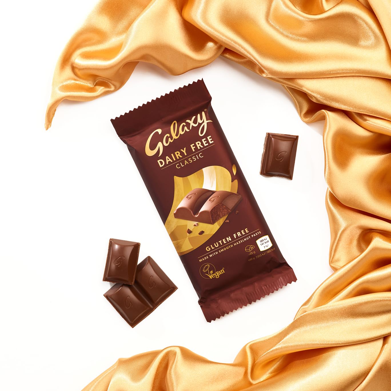 Galaxy Dairy Free Chocolate Bar – Vegan Chocolate with Hazelnut Paste