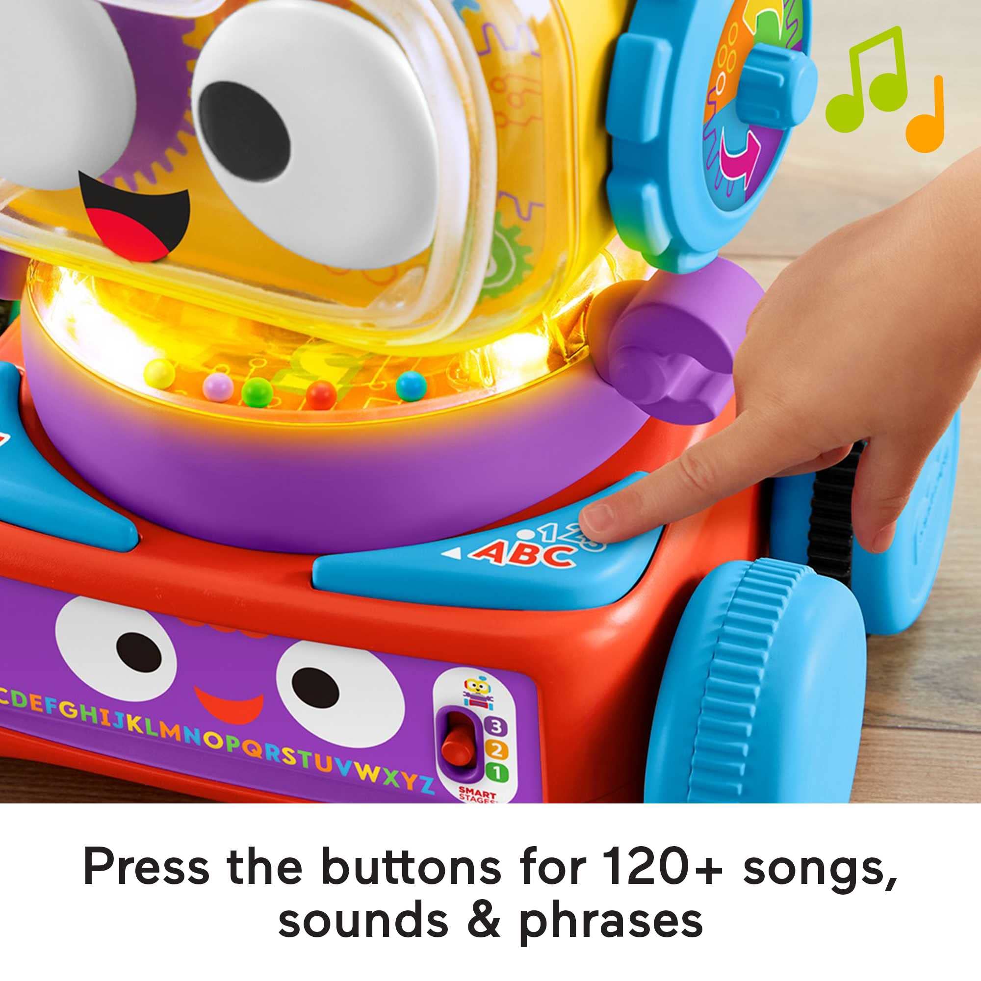 Fisher-Price 4-in-1 Ultimate Learning Bot, elektronisch activiteitenspeelgoed met licht, muziek en educatieve inhoud voor baby's en kinderen 6