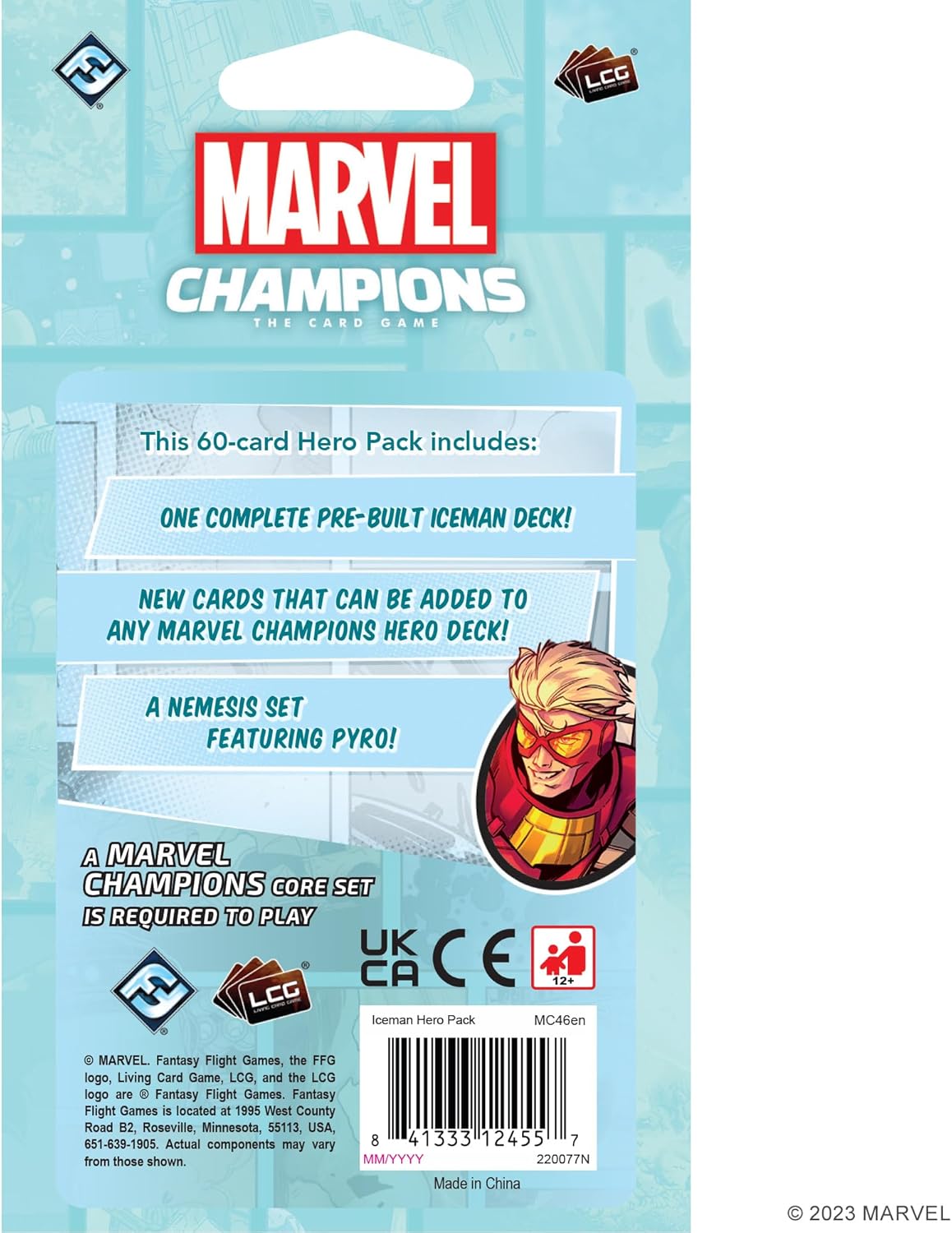 Fantasy Flight Games Marvel Champions The Card Game Iceman Hero Pack 2