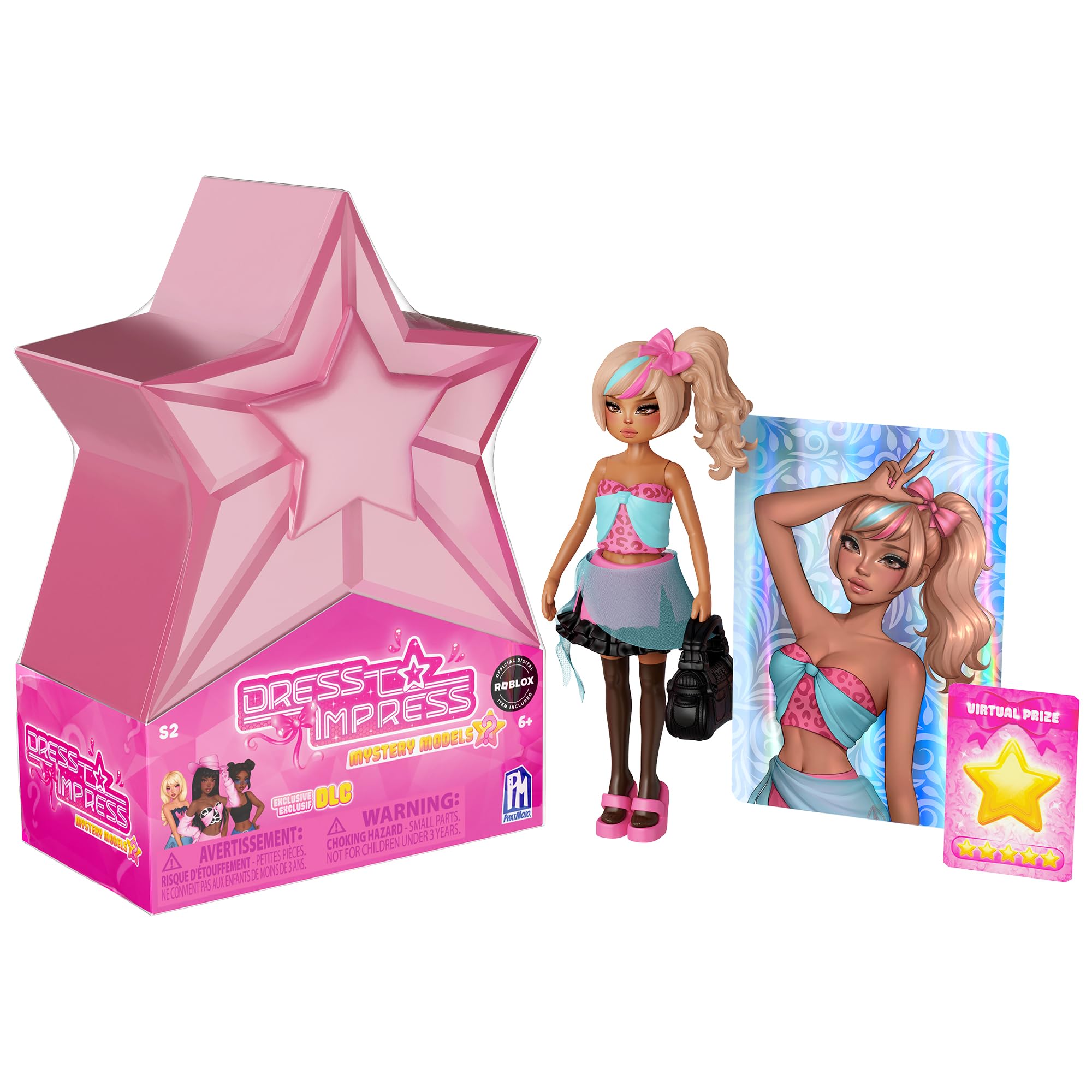 Dress To Impress Mystery Models Series 2 - Collectible Posable Dolls with Display Capsule & DLC Code 6